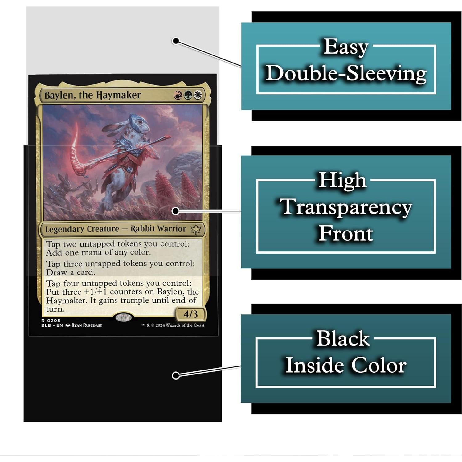 Mangas para Cartas Digital Sorcery Rabbit Archer 100 Unidades