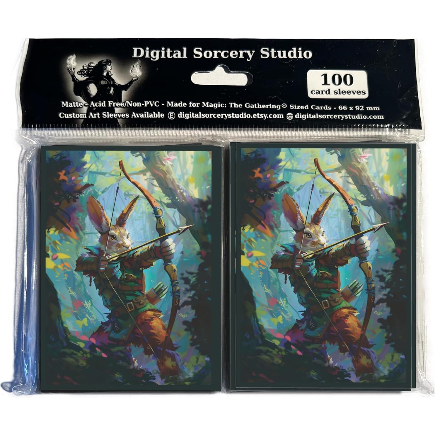 Mangas para Cartas Digital Sorcery Rabbit Archer 100 Unidades