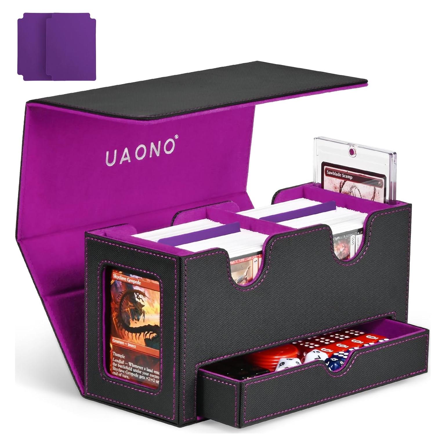 Caja de Barajas UAONO Doble con Expositores y Bandeja para Dados