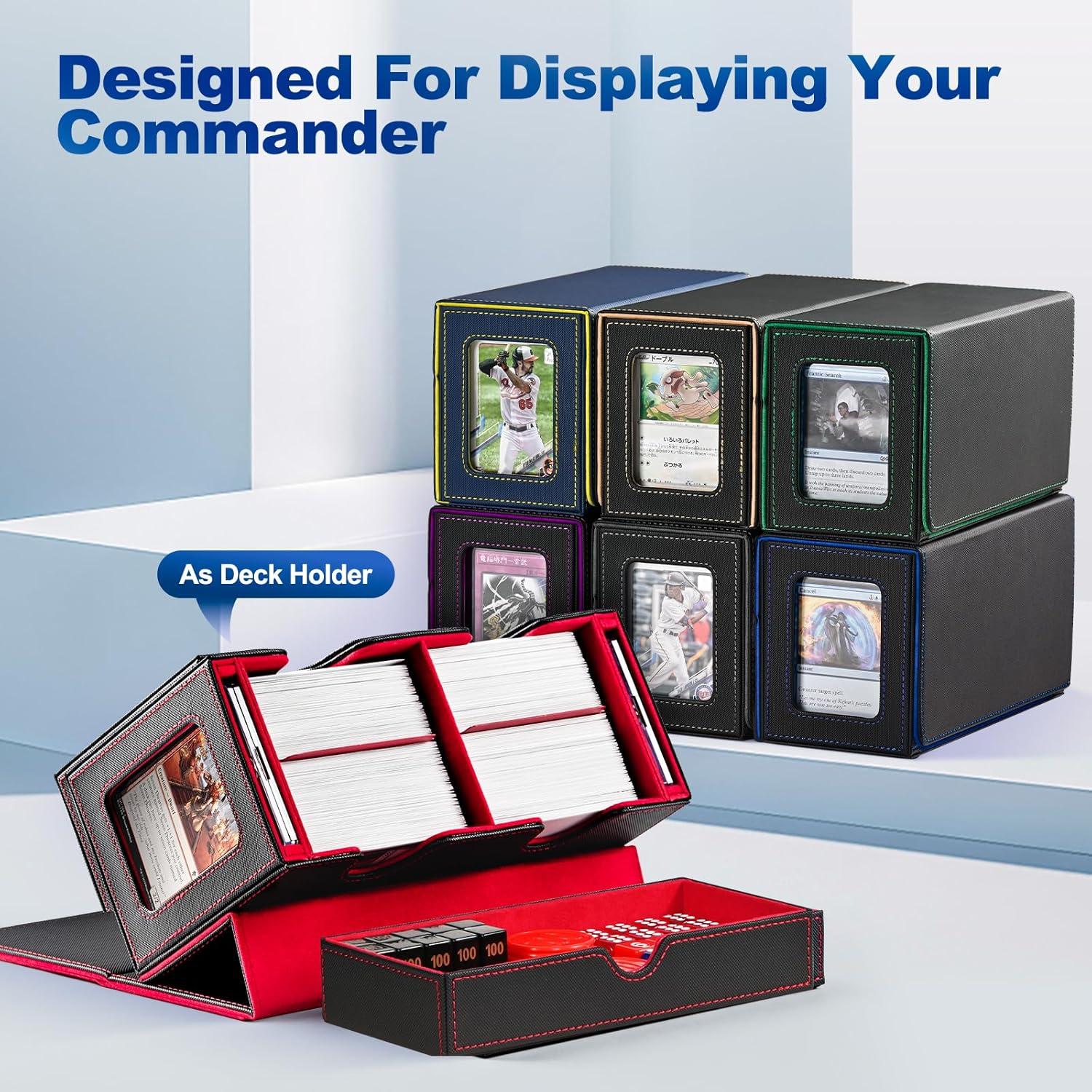 Caja de Barajas UAONO Doble para 280+ Cartas con Dados