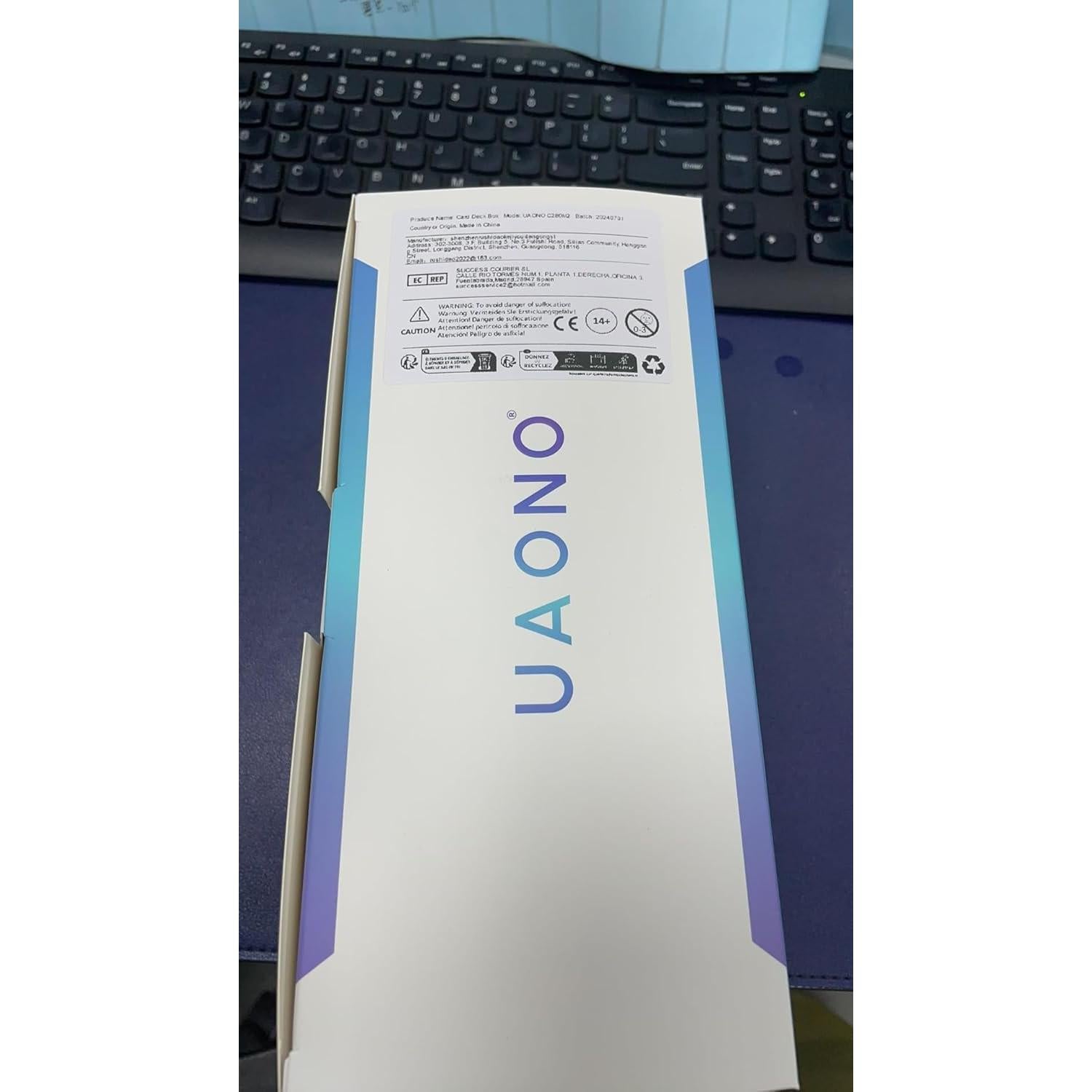 Caja de Barajas UAONO Doble para 280+ Cartas con Dados