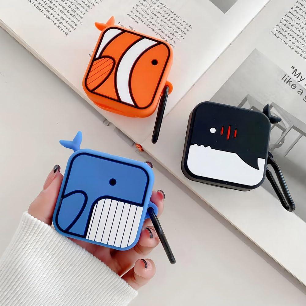 Funda de Silicona ZOSTLAND para Auriculares Galaxy Buds 2 Pro - Tiburón Negro