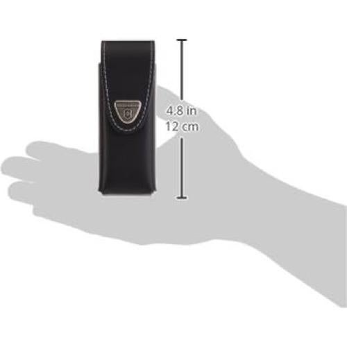 Funda de Cinturón de Cuero Victorinox 16cm Negra