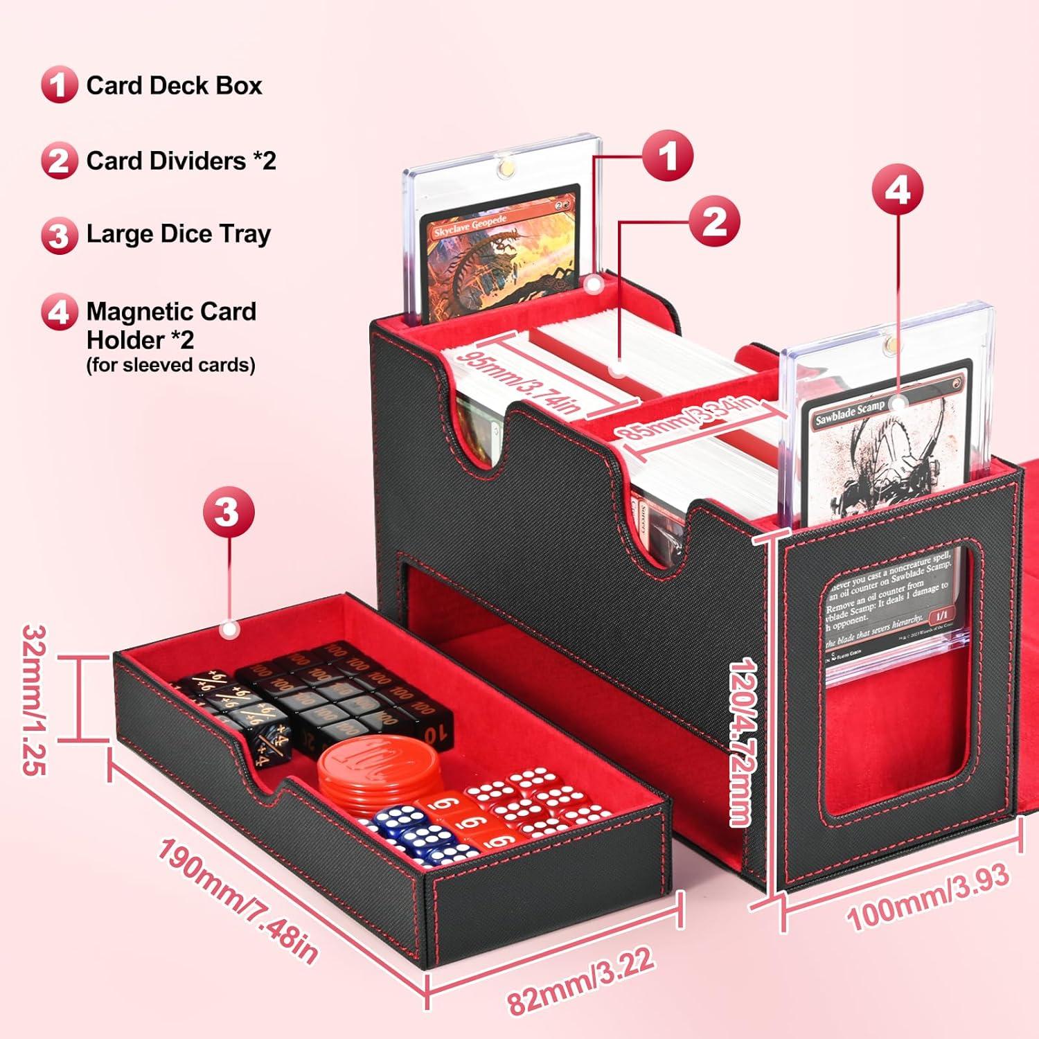 Caja de Barajas UAONO Doble con Expositores y Bandeja para Dados