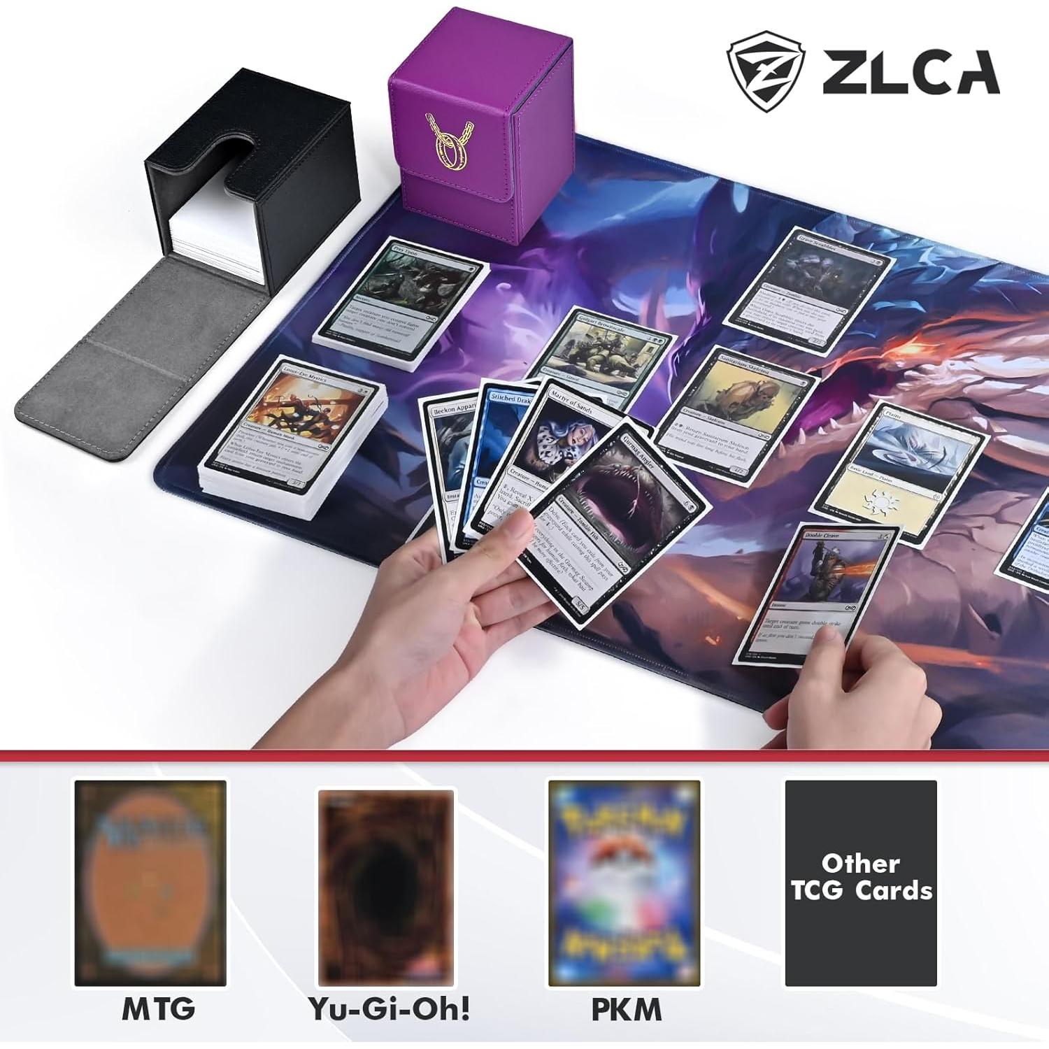 Caja de Barajas ZLCA para 100 Cartas con 2 Divisores