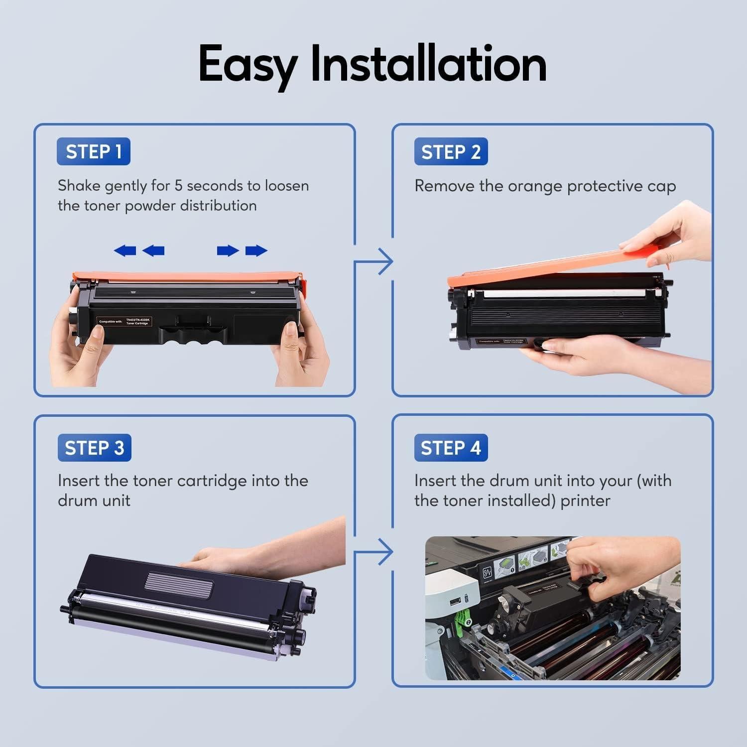 Cartucho de Tóner TN433 GOTOBY para Brother HL-L8260CDW