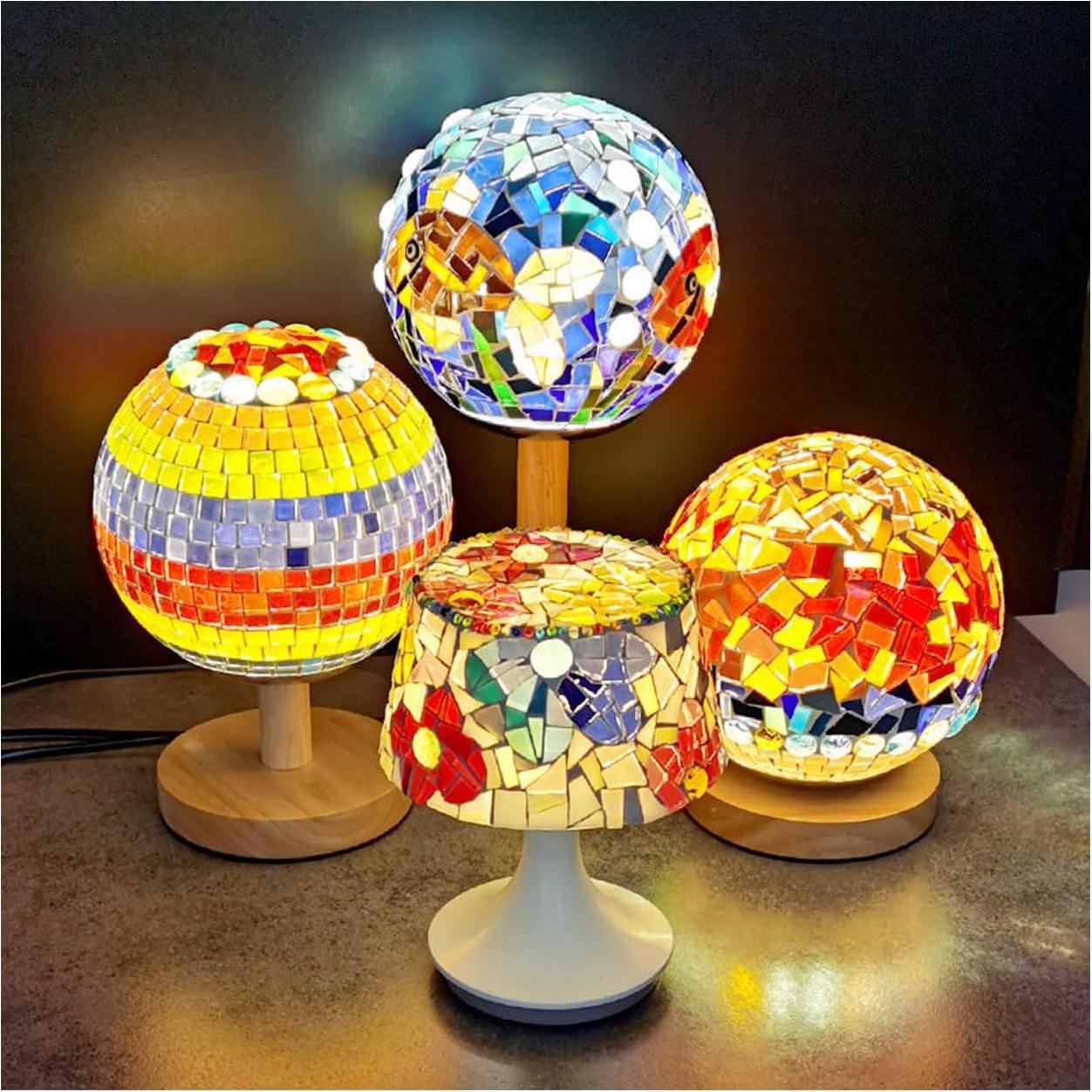 Azulejos de mosaico de vidrio FAIRUO 1x1cm Naranja 100 piezas