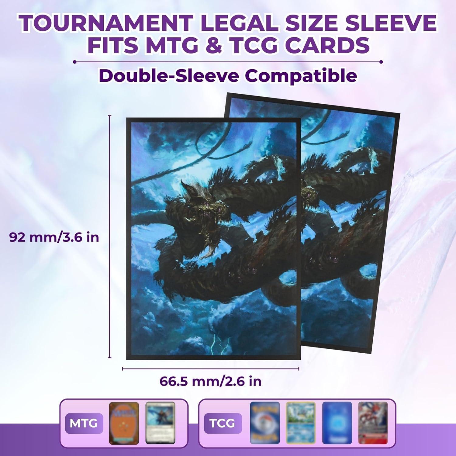 Mangas para cartas MTG Arcane Fortress 100 unidades mate