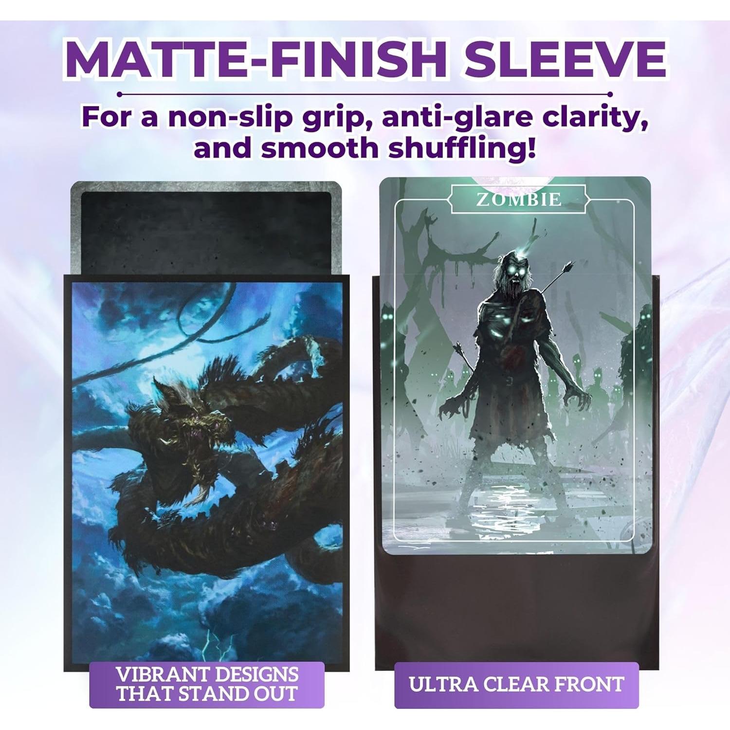 Mangas para cartas MTG Arcane Fortress 100 unidades mate