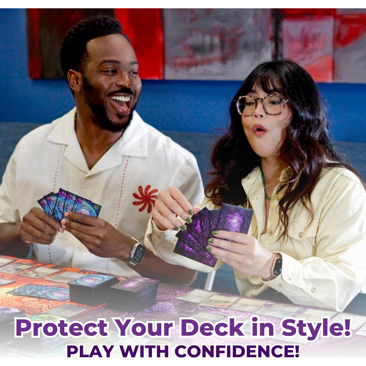 Mangas para cartas MTG Arcane Fortress 100 unidades mate