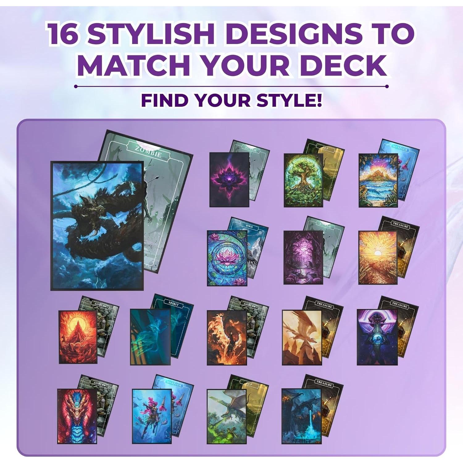 Mangas para cartas MTG Arcane Fortress 100 unidades mate