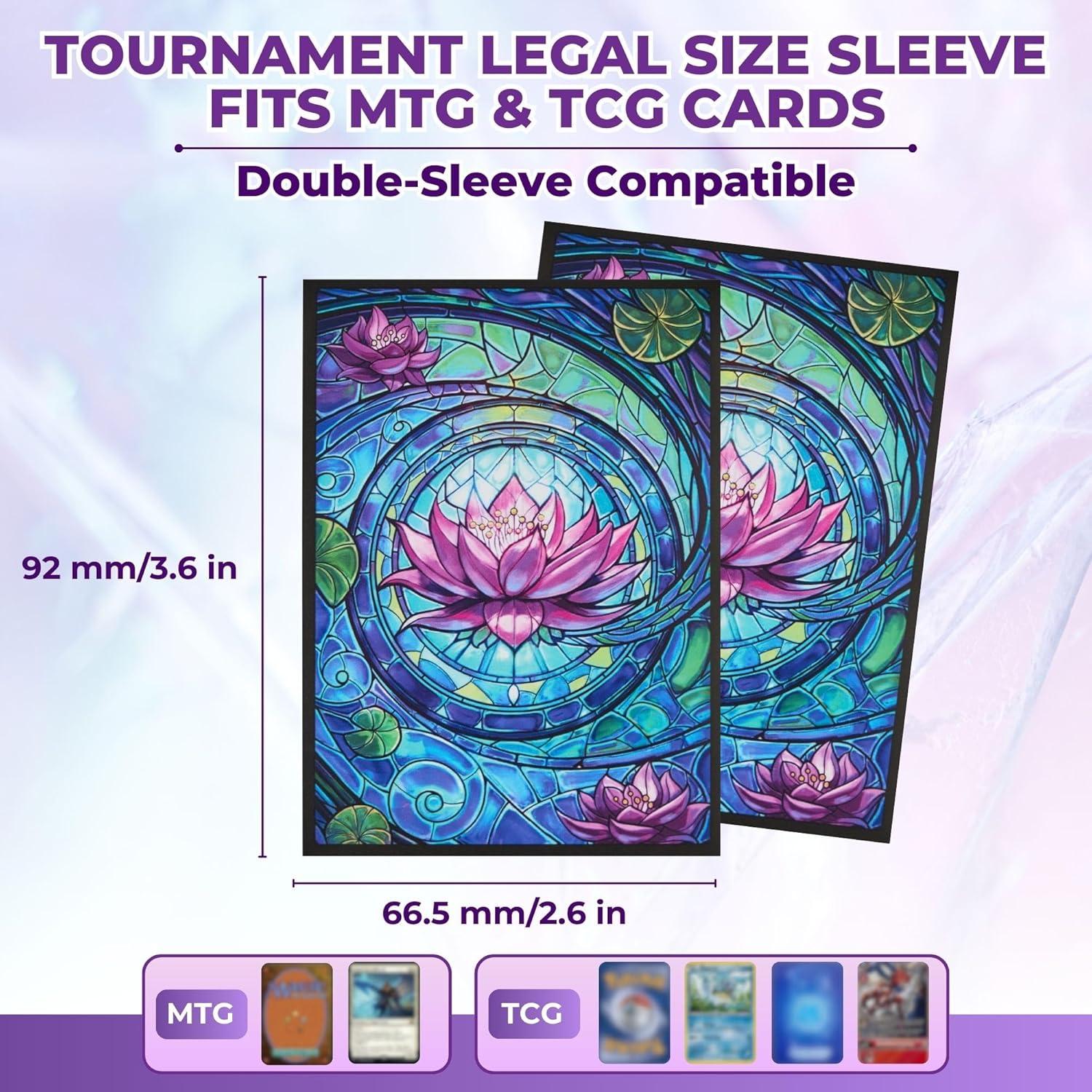 Mangas para cartas MTG Arcane Fortress 100 unidades mate