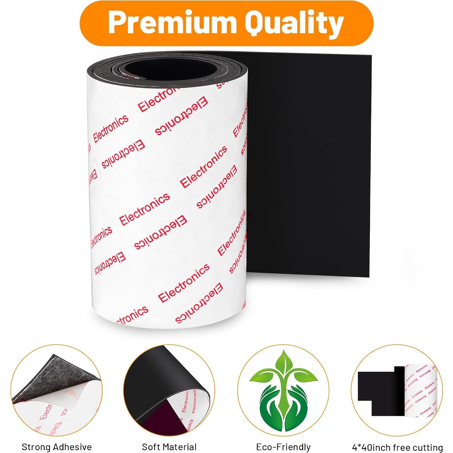 Almohadillas antideslizantes FURNIMATE 4x40 cm negras autoadhesivas