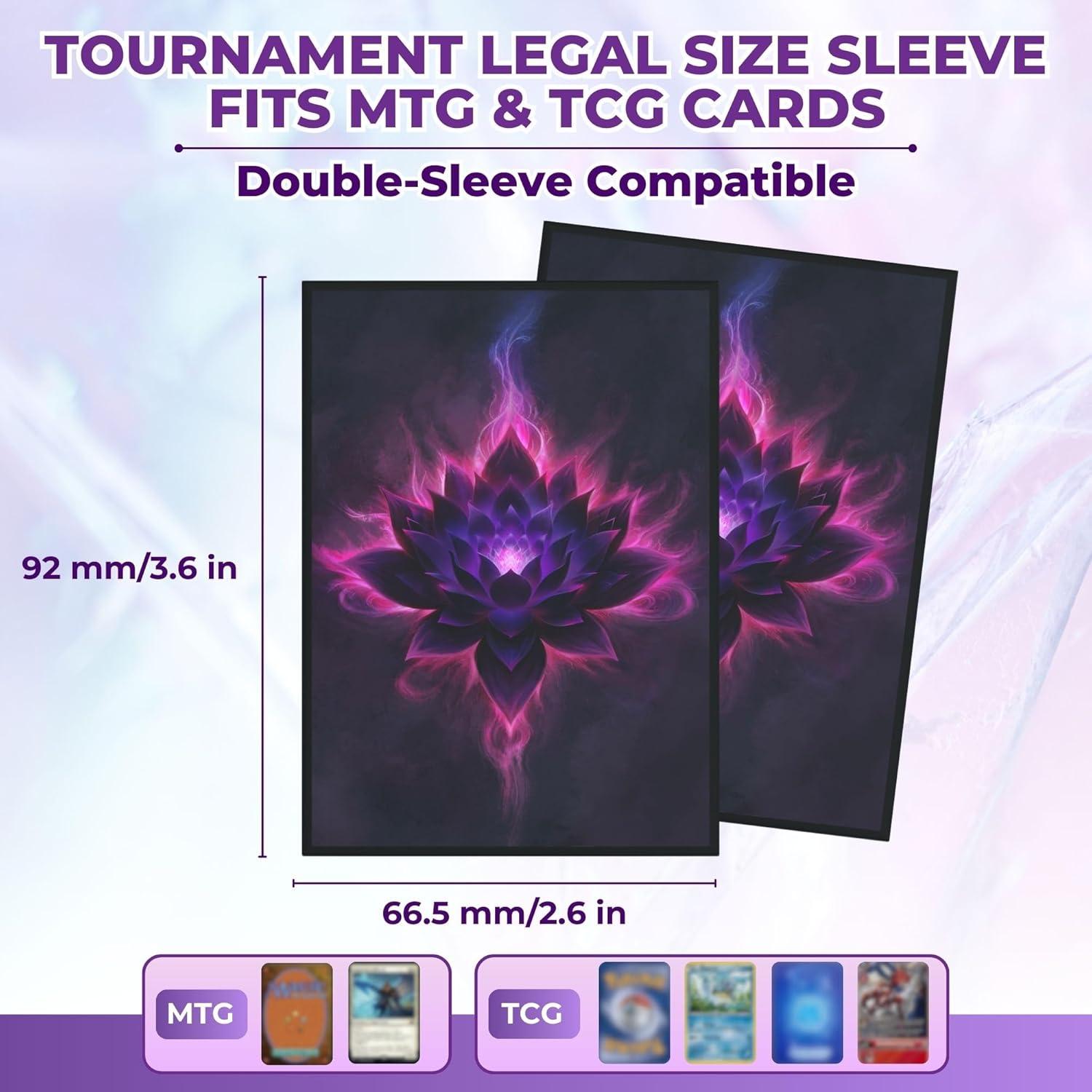 Mangas para cartas MTG Arcane Fortress 100 unidades mate