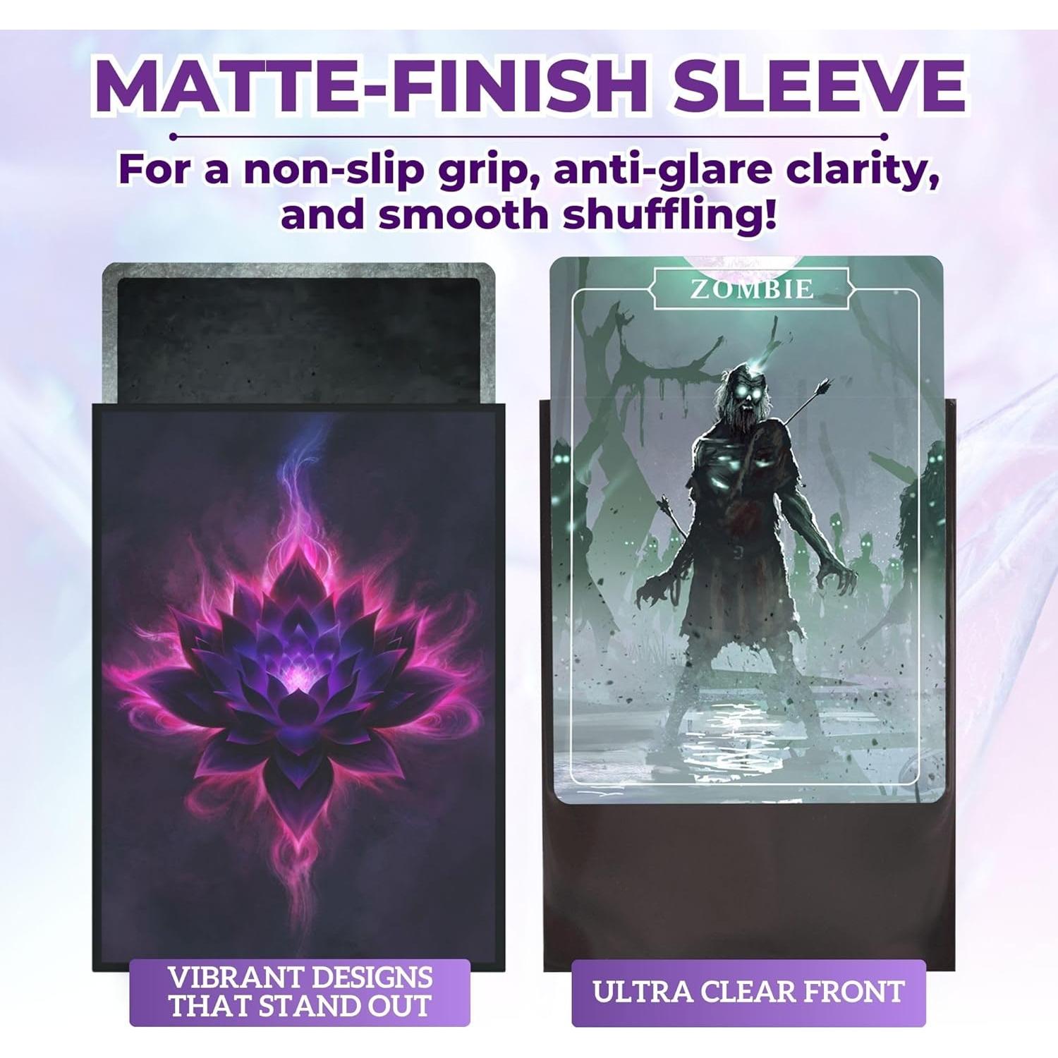 Mangas para cartas MTG Arcane Fortress 100 unidades mate