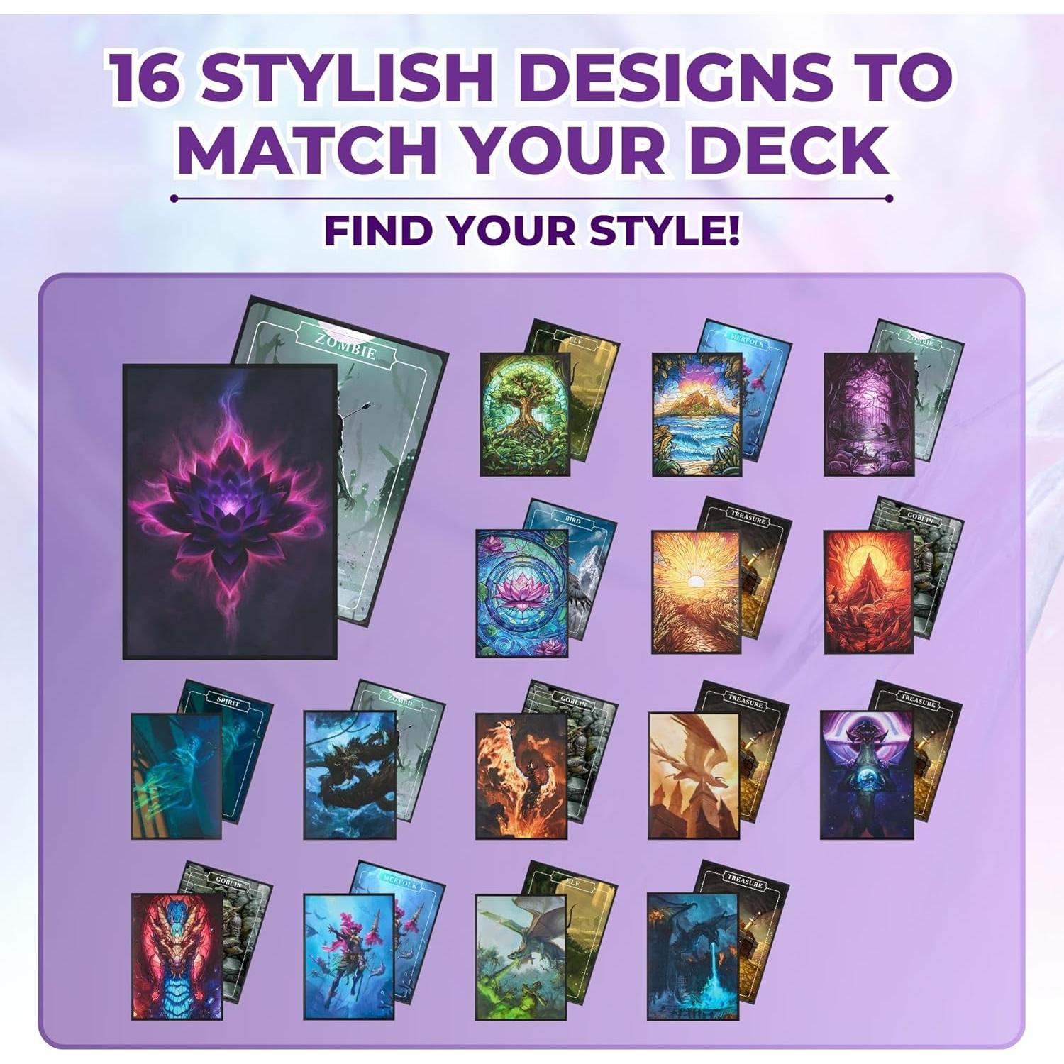 Mangas para cartas MTG Arcane Fortress 100 unidades mate