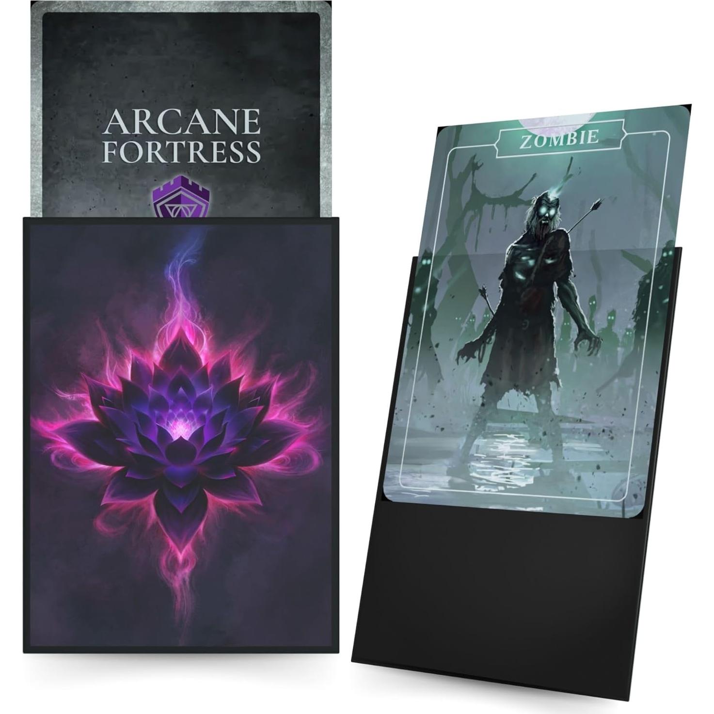 Mangas para cartas MTG Arcane Fortress 100 unidades mate