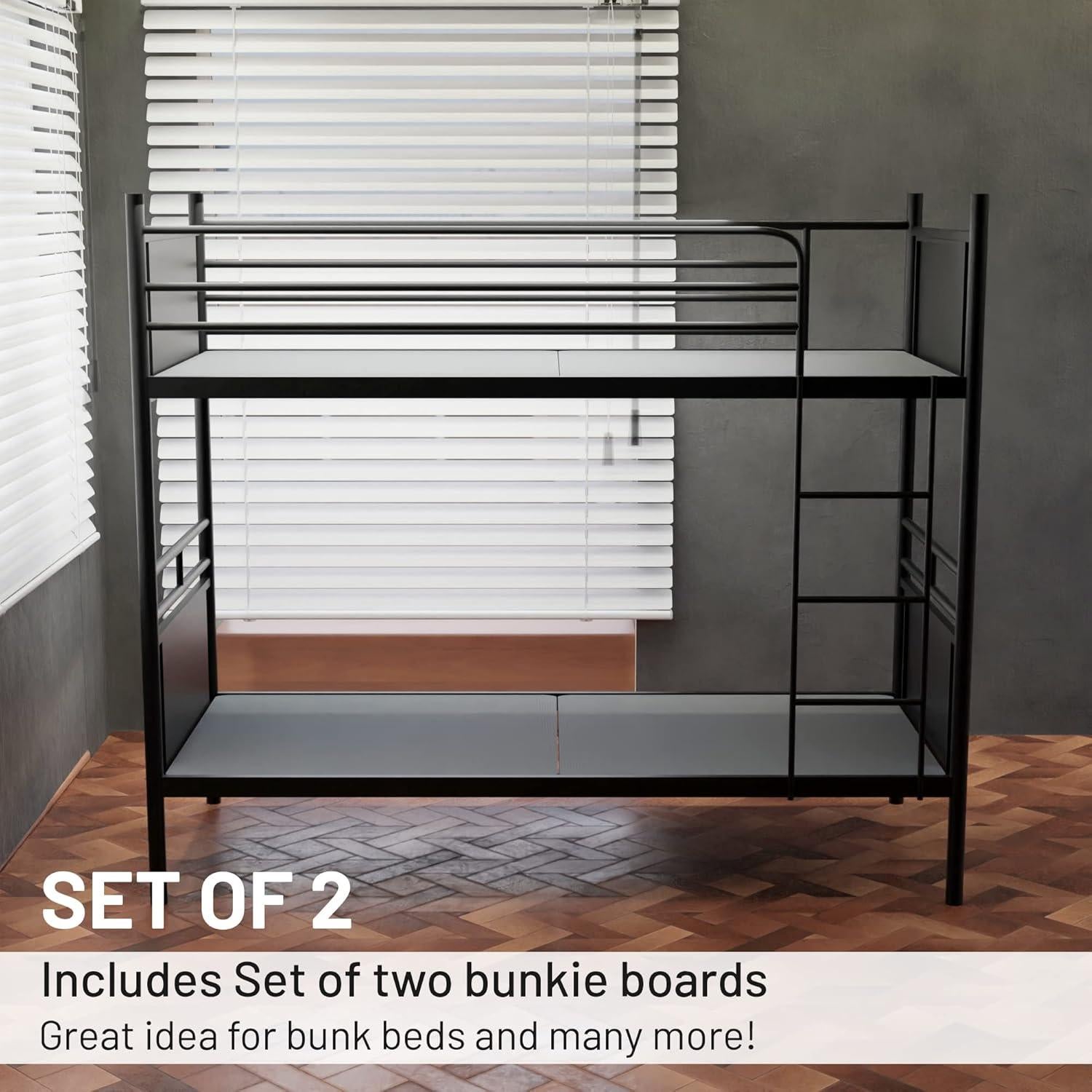 Tablero Bunkie Dividido Zutan 1.5" Juego de 2 Twin XL