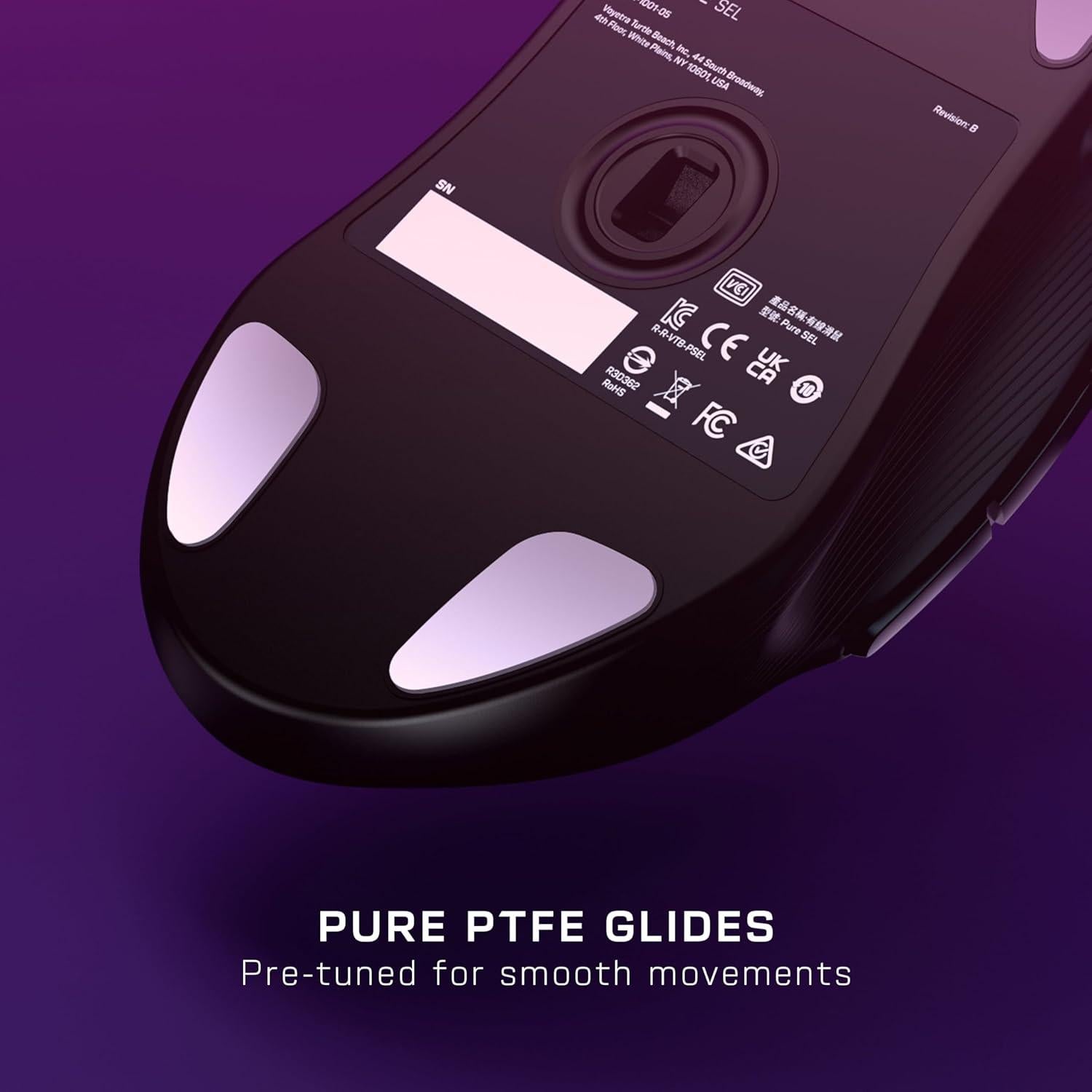 Turtle Beach Pure SEL - Ratón Gaming Ergonómico RGB 8K DPI