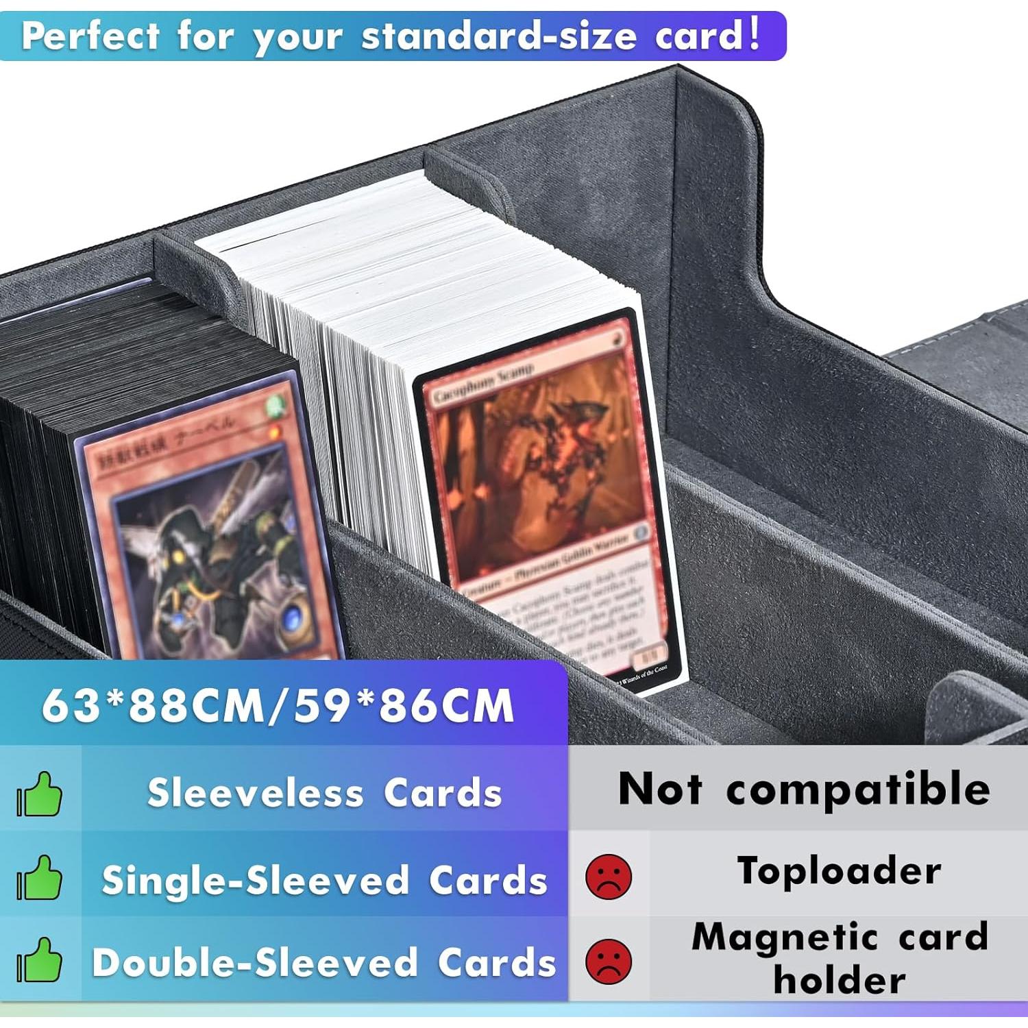 Caja de Almacenamiento de Cartas UAONO 1800+ Negro