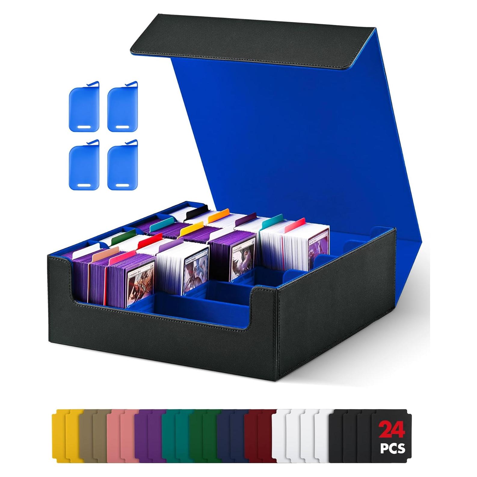 Caja de Almacenamiento de Cartas UAONO 2400+ Divisores Coloridos