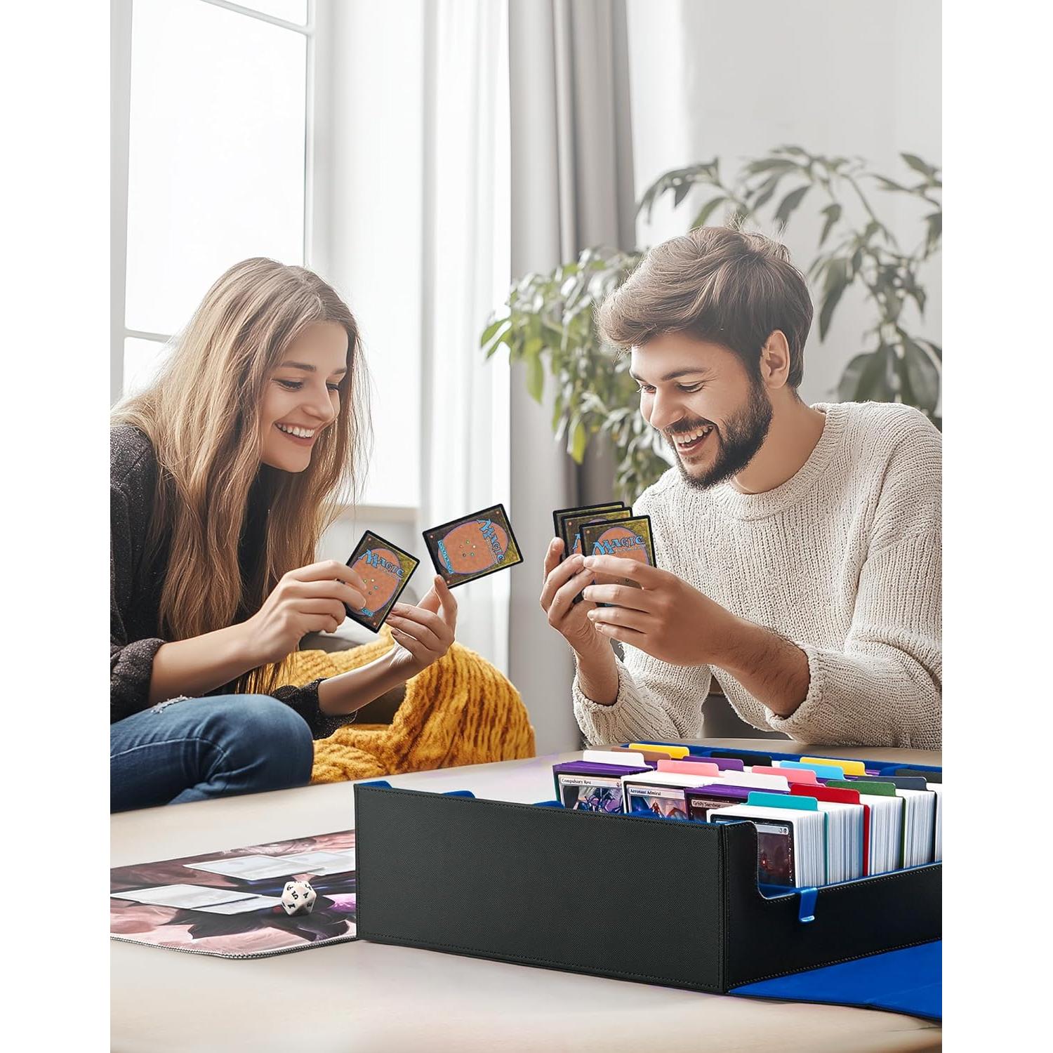 Caja de Almacenamiento de Cartas UAONO 2400+ Divisores Coloridos