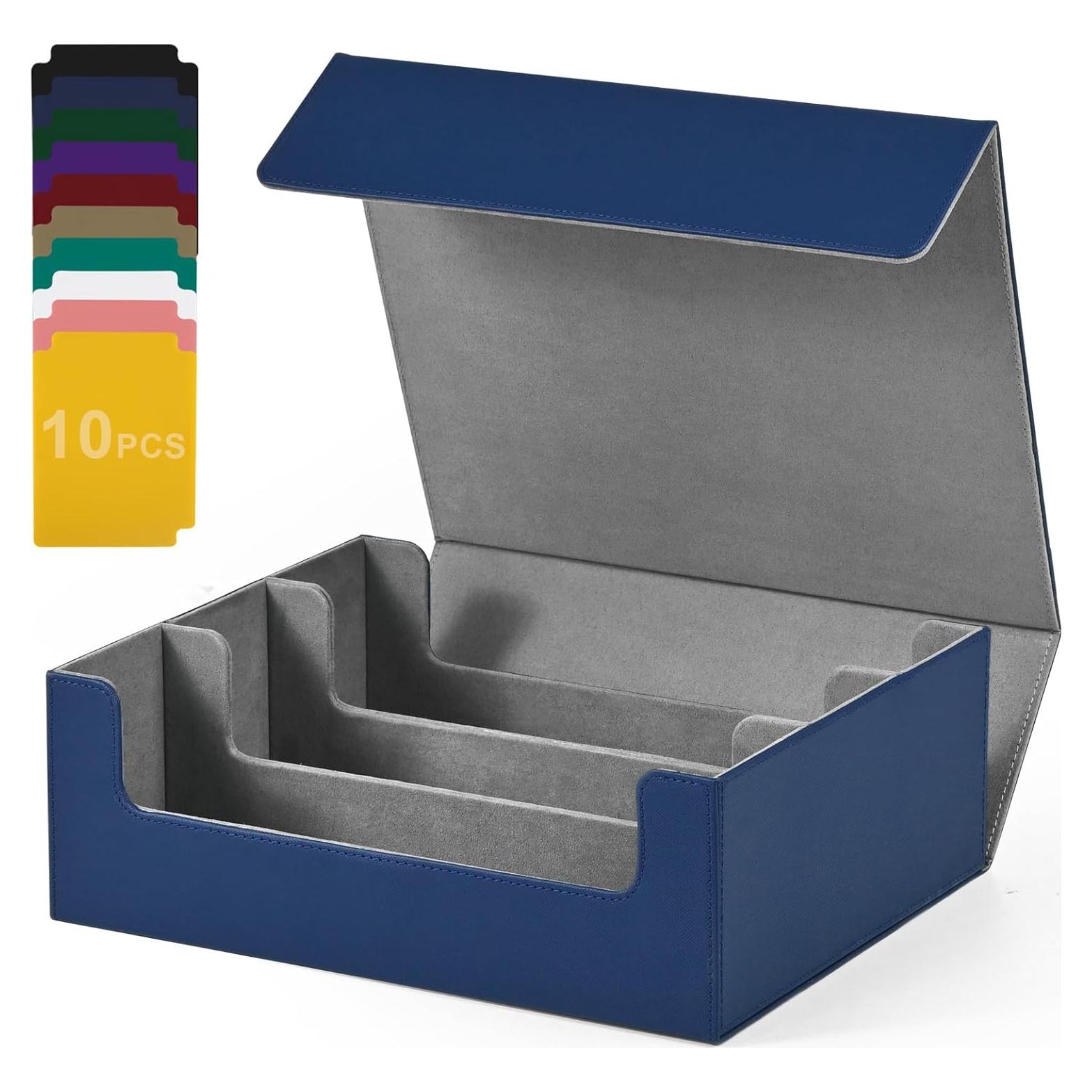 Caja de Almacenamiento de Cartas UAONO Azul 1800+ Cartas