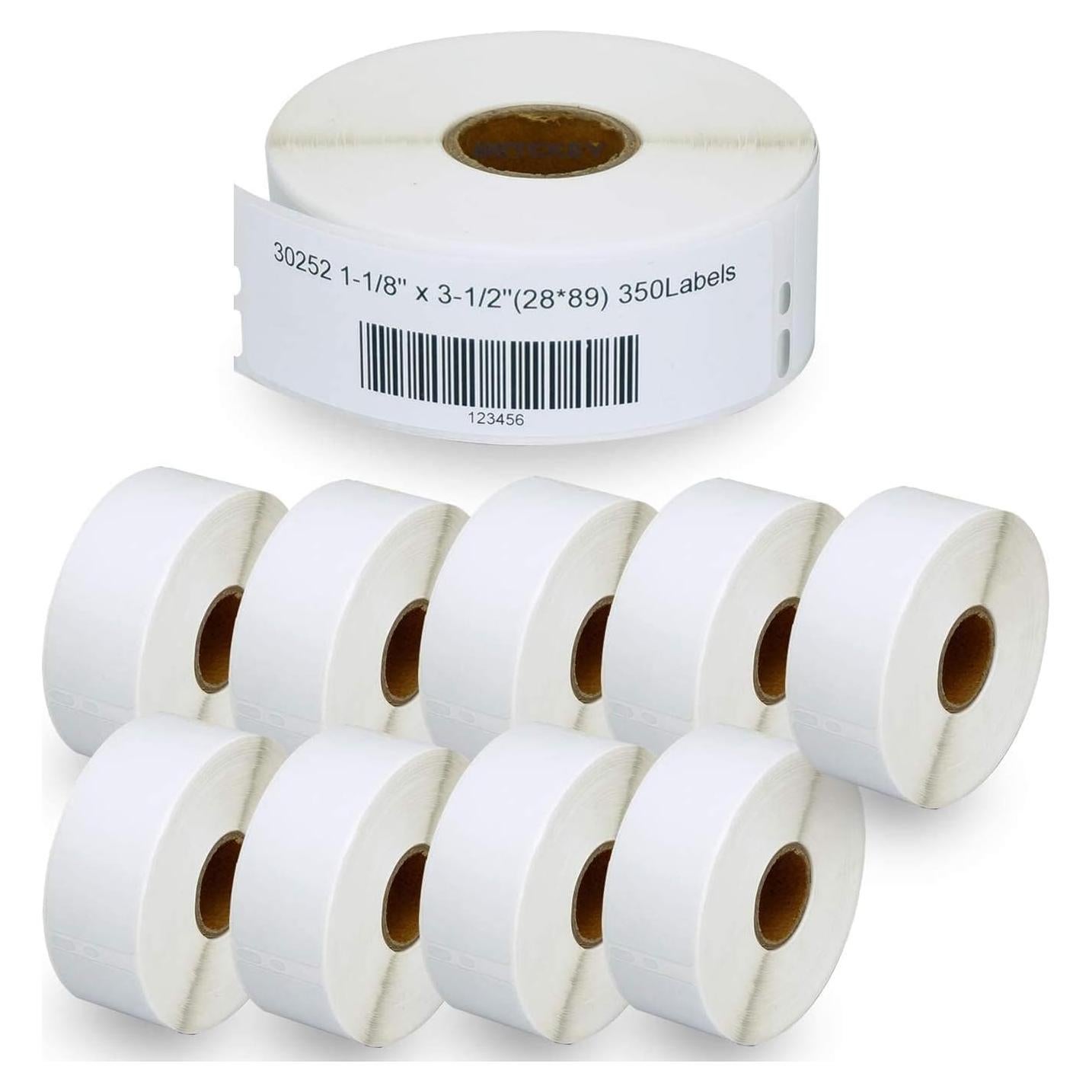 Etiquetas de Dirección BETCKEY 28mm x 89mm - 10 Rollos 3500 Etiquetas