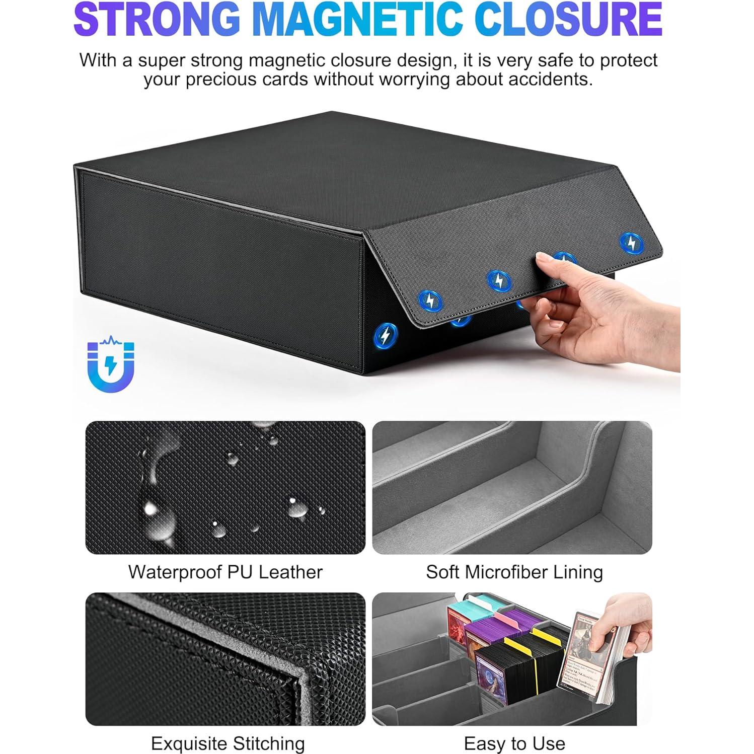 Caja de Almacenamiento de Cartas UAONO 2400+ Divisores Coloridos