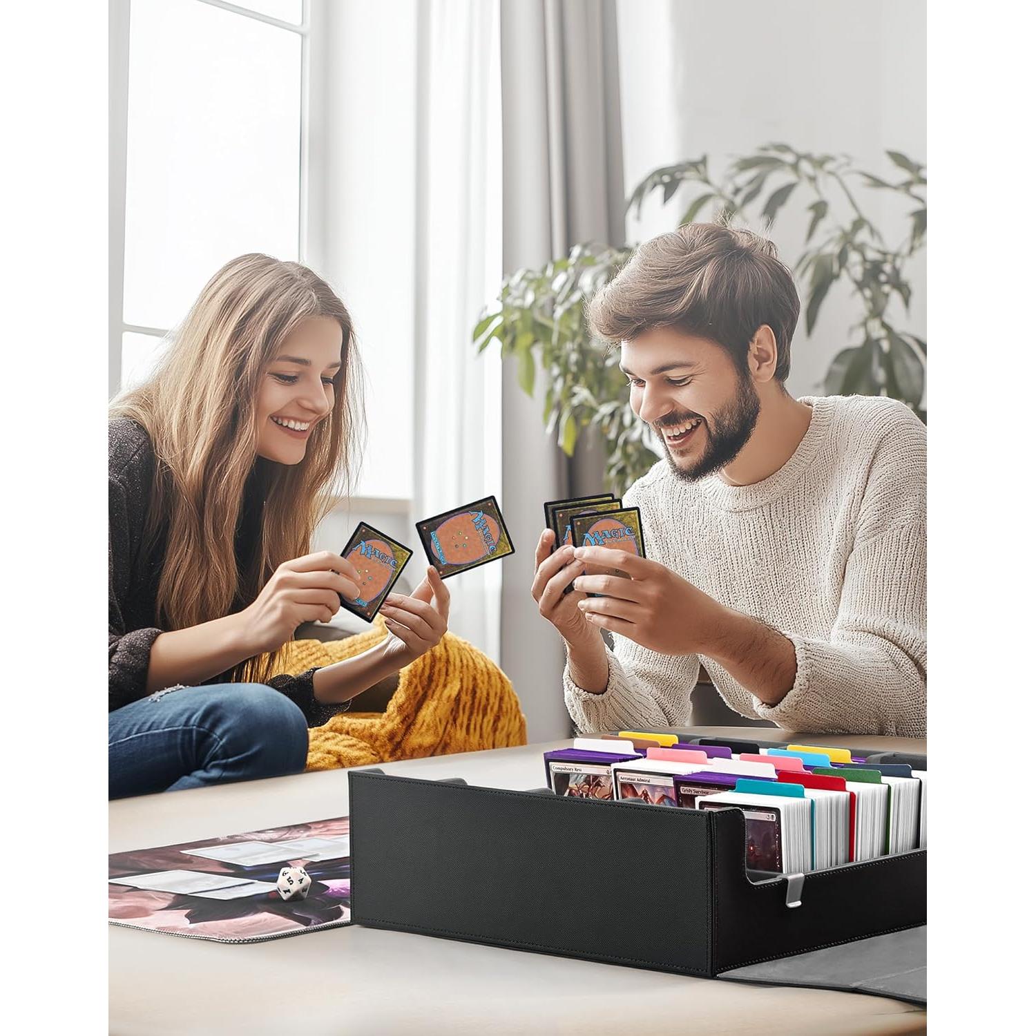 Caja de Almacenamiento de Cartas UAONO 2400+ Divisores Coloridos