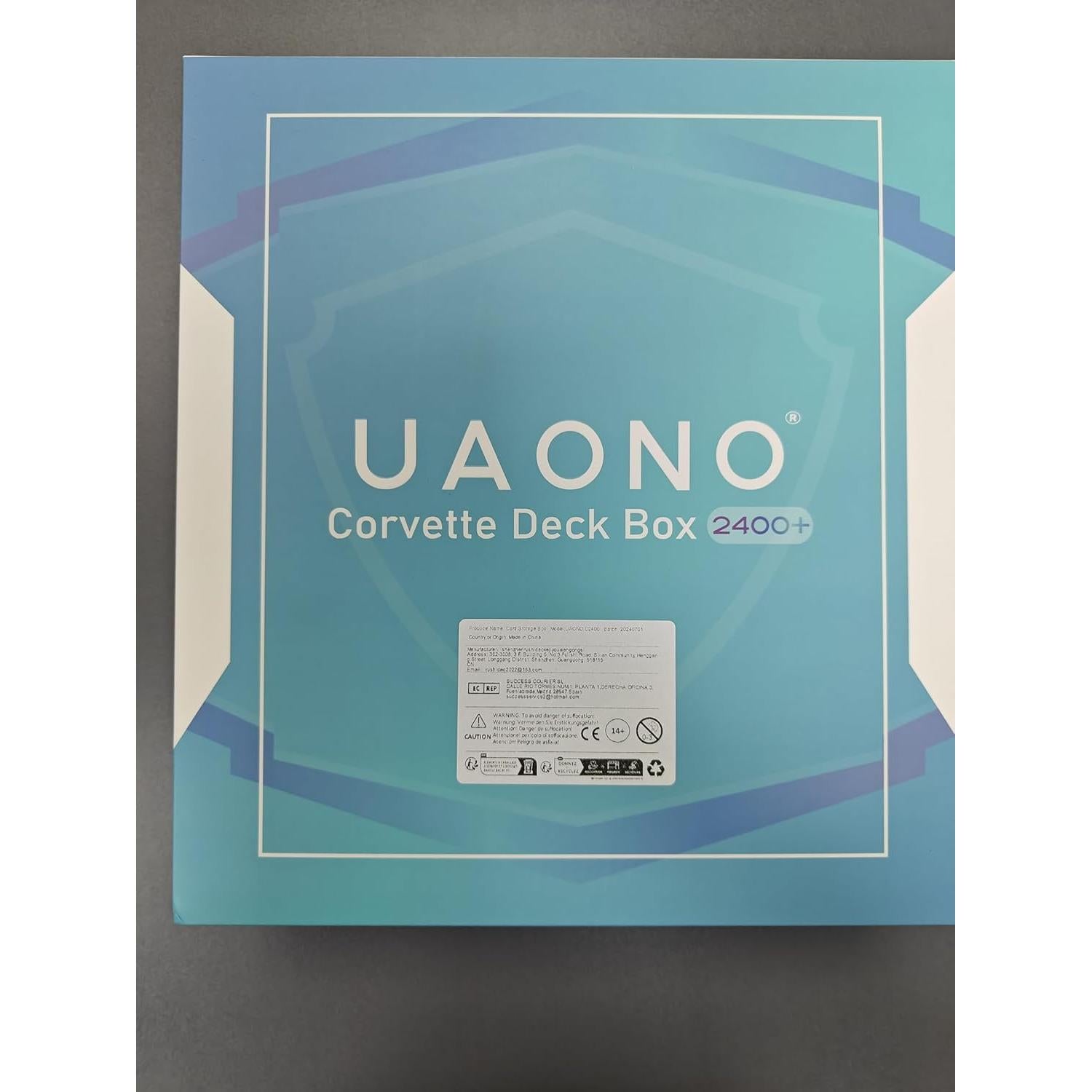 Caja de Almacenamiento de Cartas UAONO 2400+ Divisores Coloridos