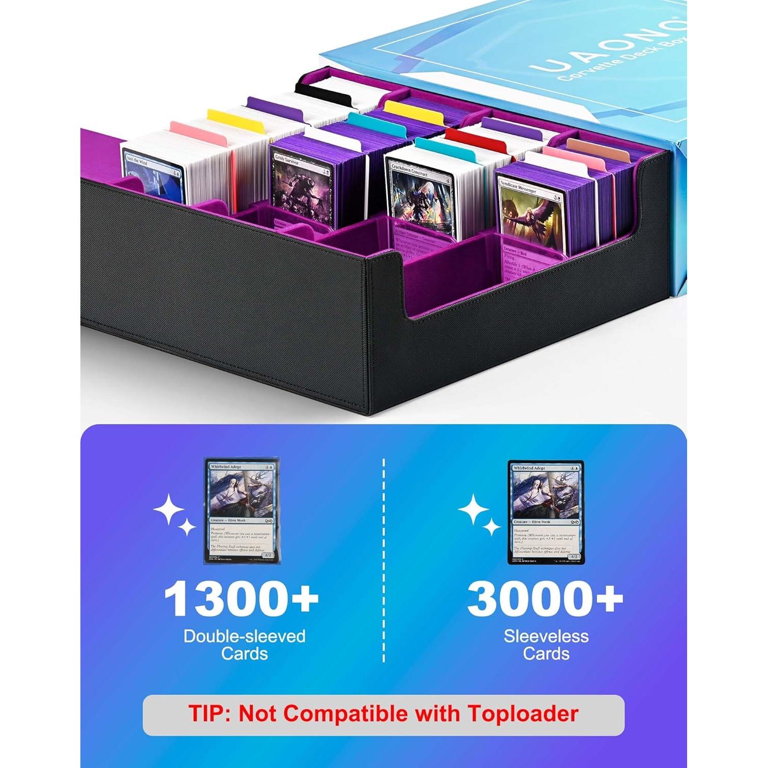 Caja de Almacenamiento de Cartas UAONO 2400+ Divisores