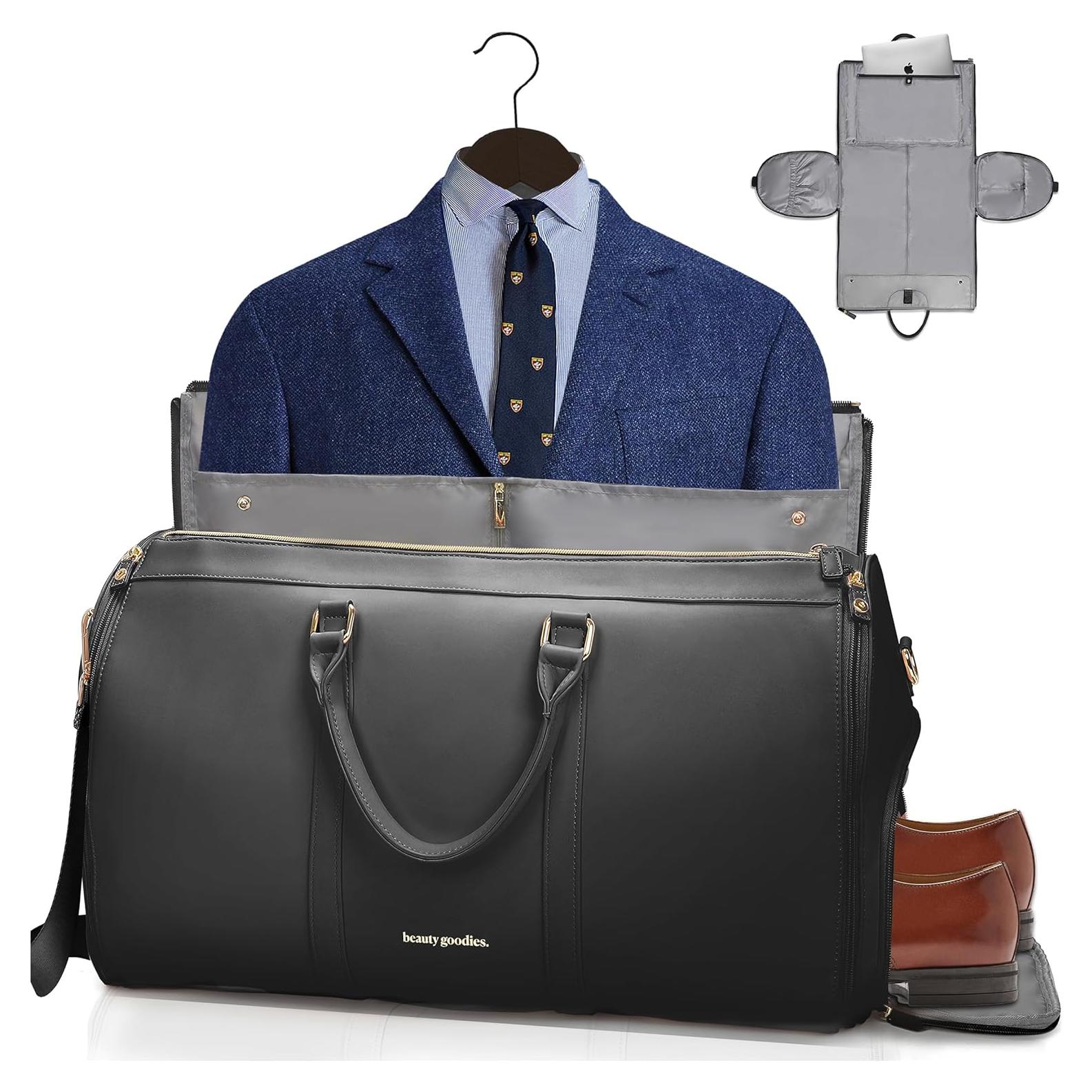 Bolsa de Ropa de Viaje BeautyGoodies Duffle Negra 35.5x30.5cm