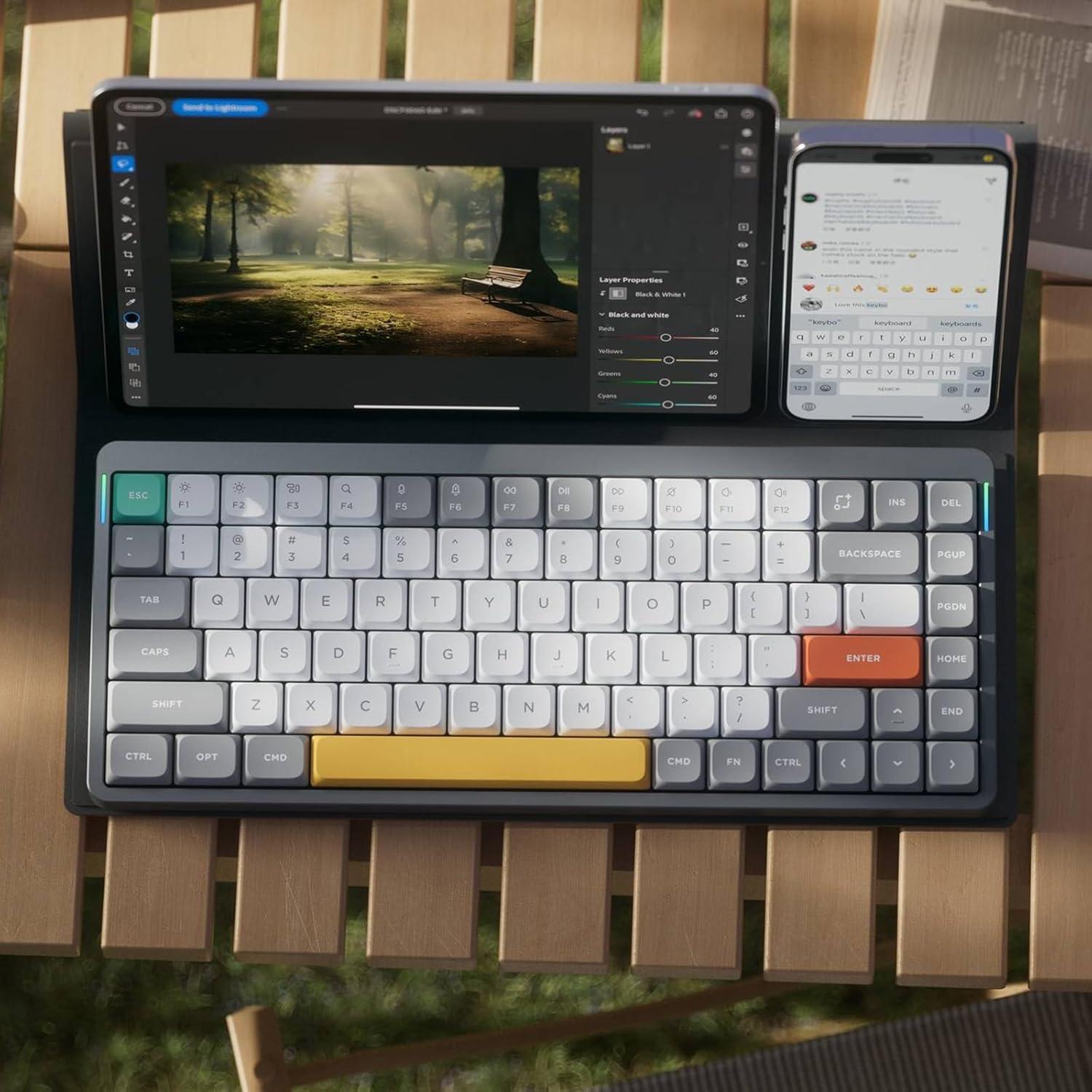 Teclado Mecánico Nuphy Air75 V2 Inalámbrico RGB 75%