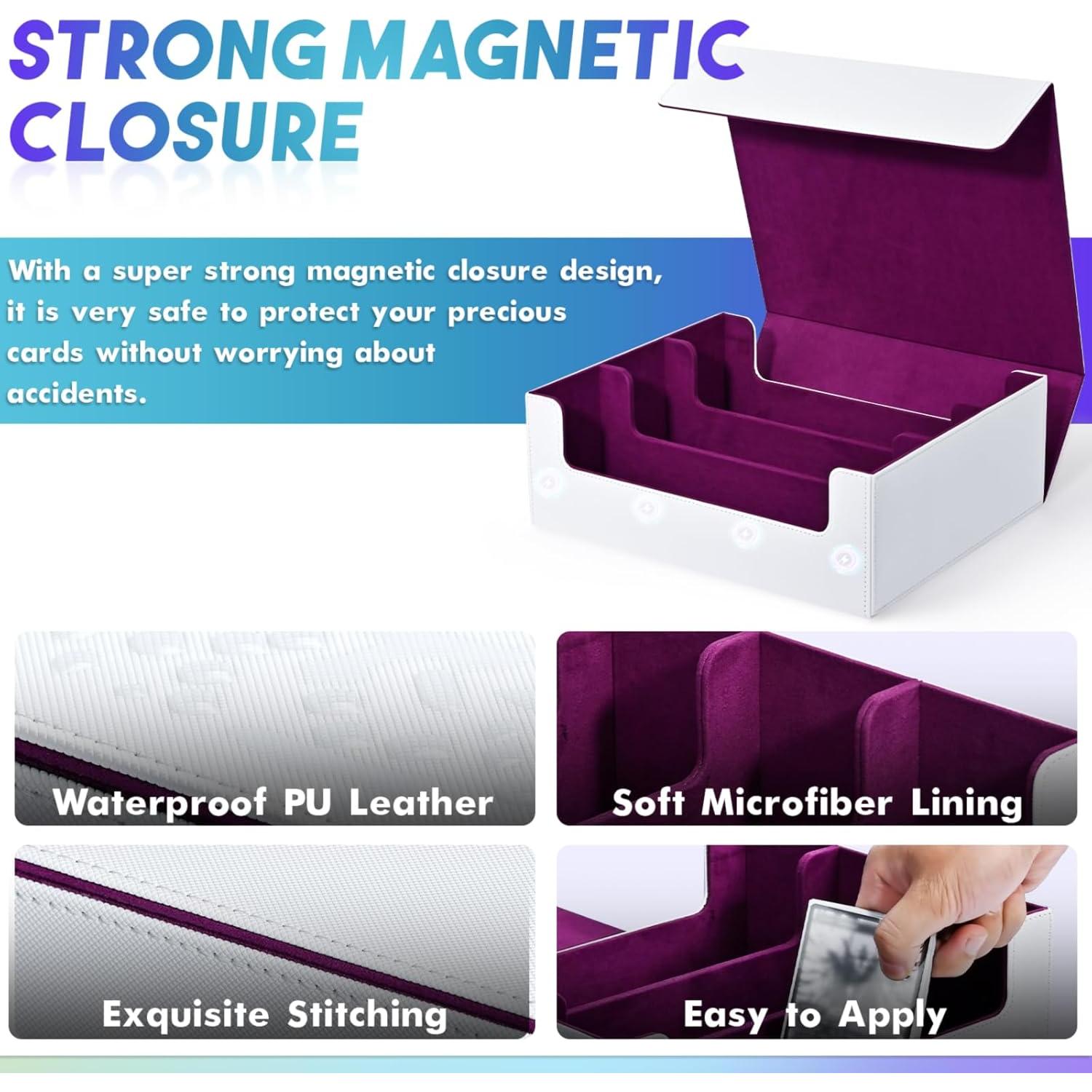 Caja de Almacenamiento de Cartas UAONO 1800+ Cartas PU