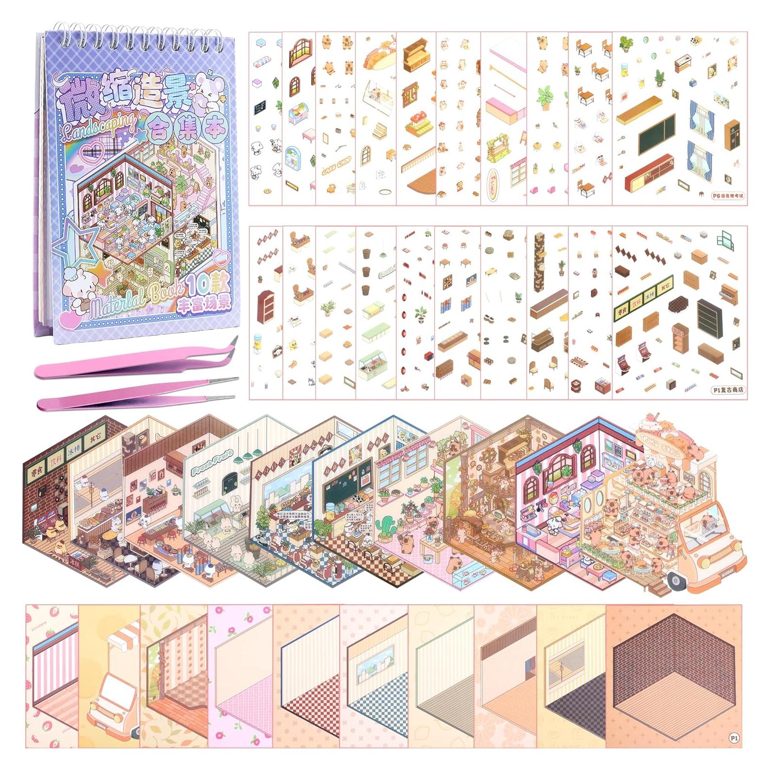 10 Sets de Stickers 3D Lestp para Alivio del Estrés