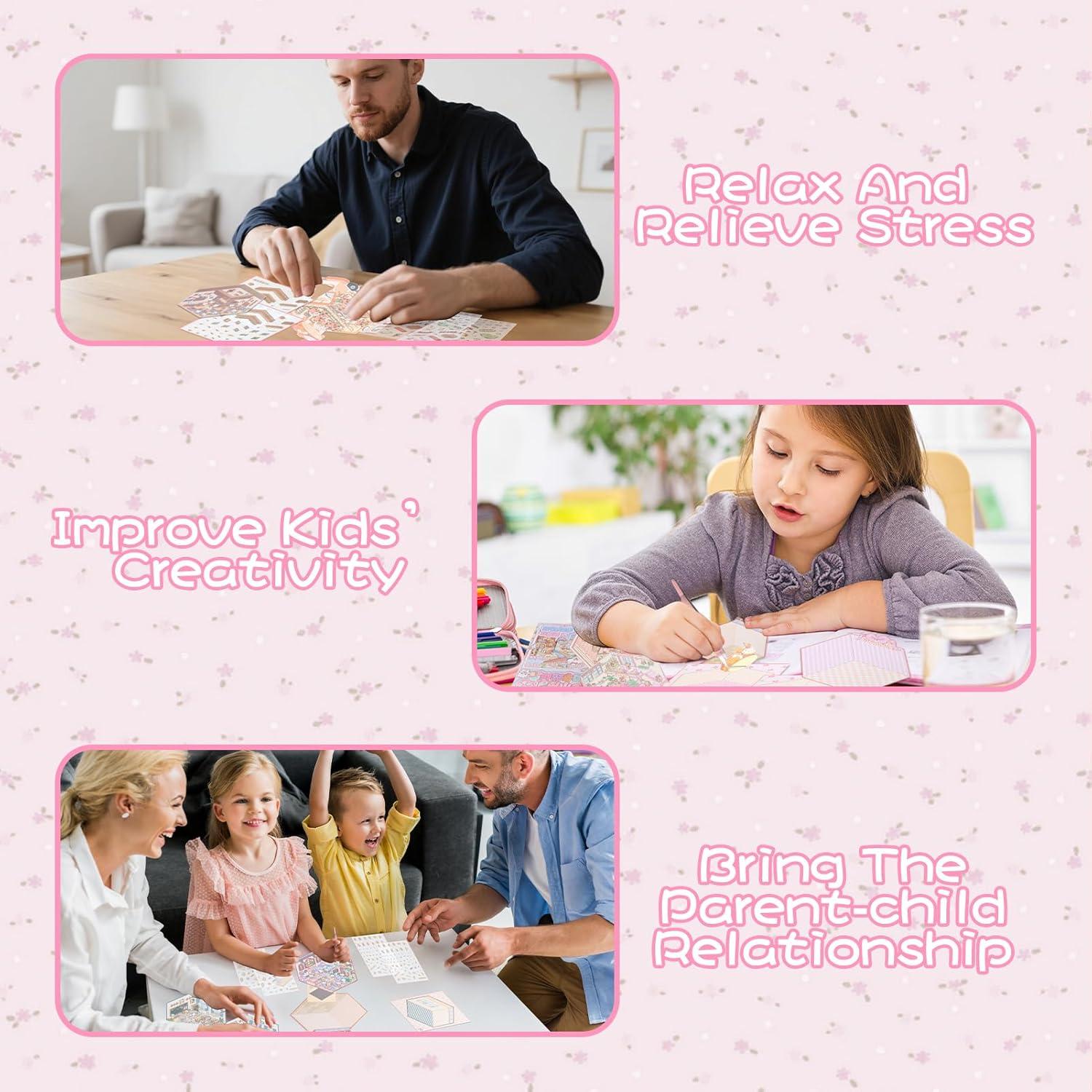 10 Sets de Stickers 3D Lestp para Alivio del Estrés