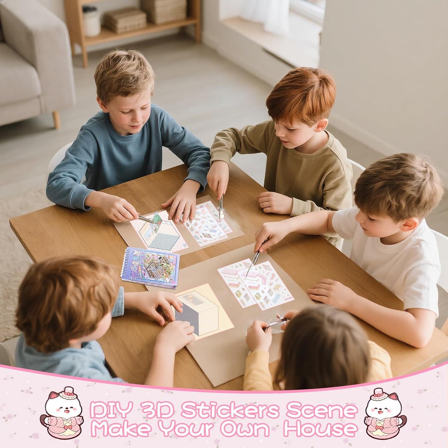 10 Sets de Stickers 3D Lestp para Alivio del Estrés