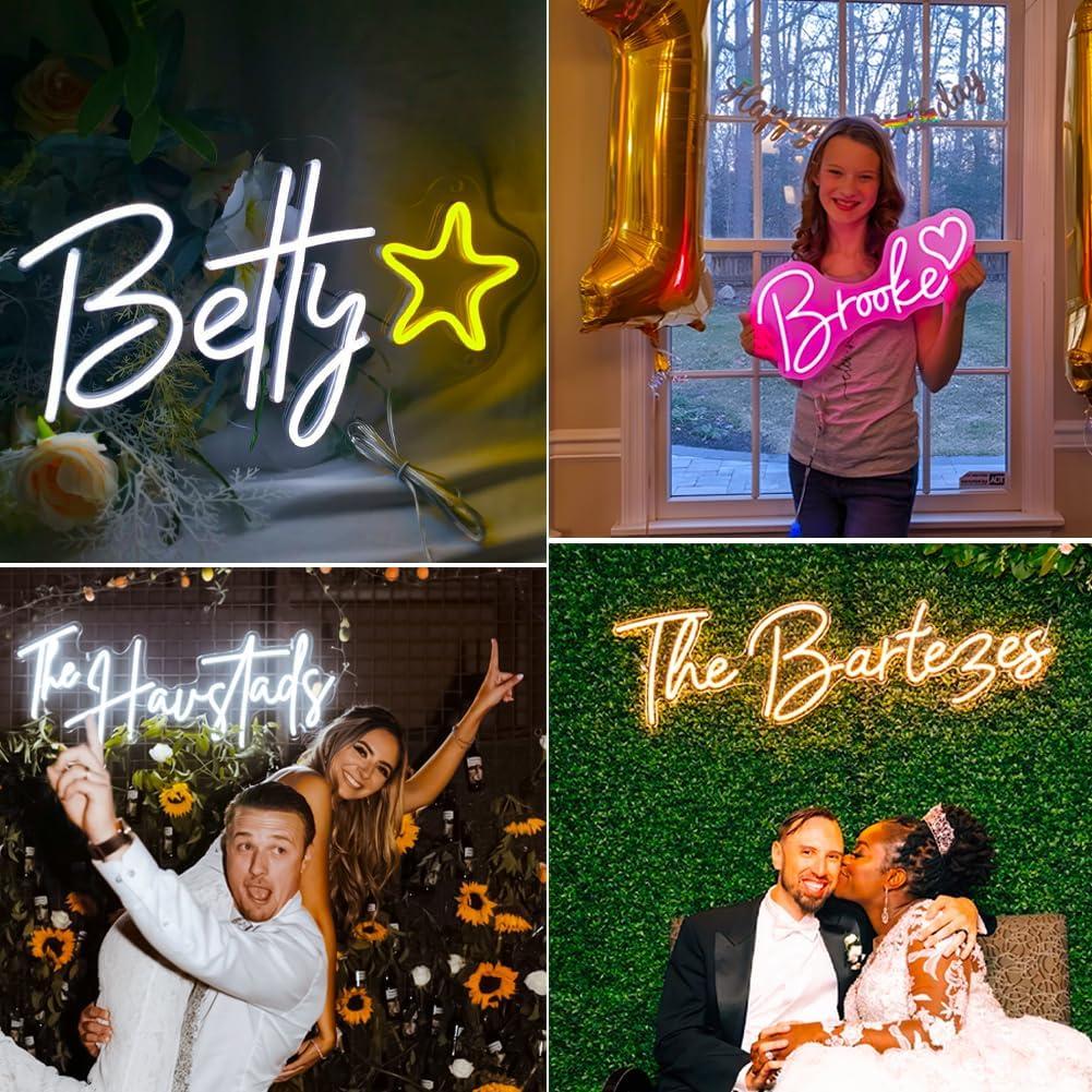 Cartel de Neón LED Personalizado MEFFIAO 38.1x12.7cm