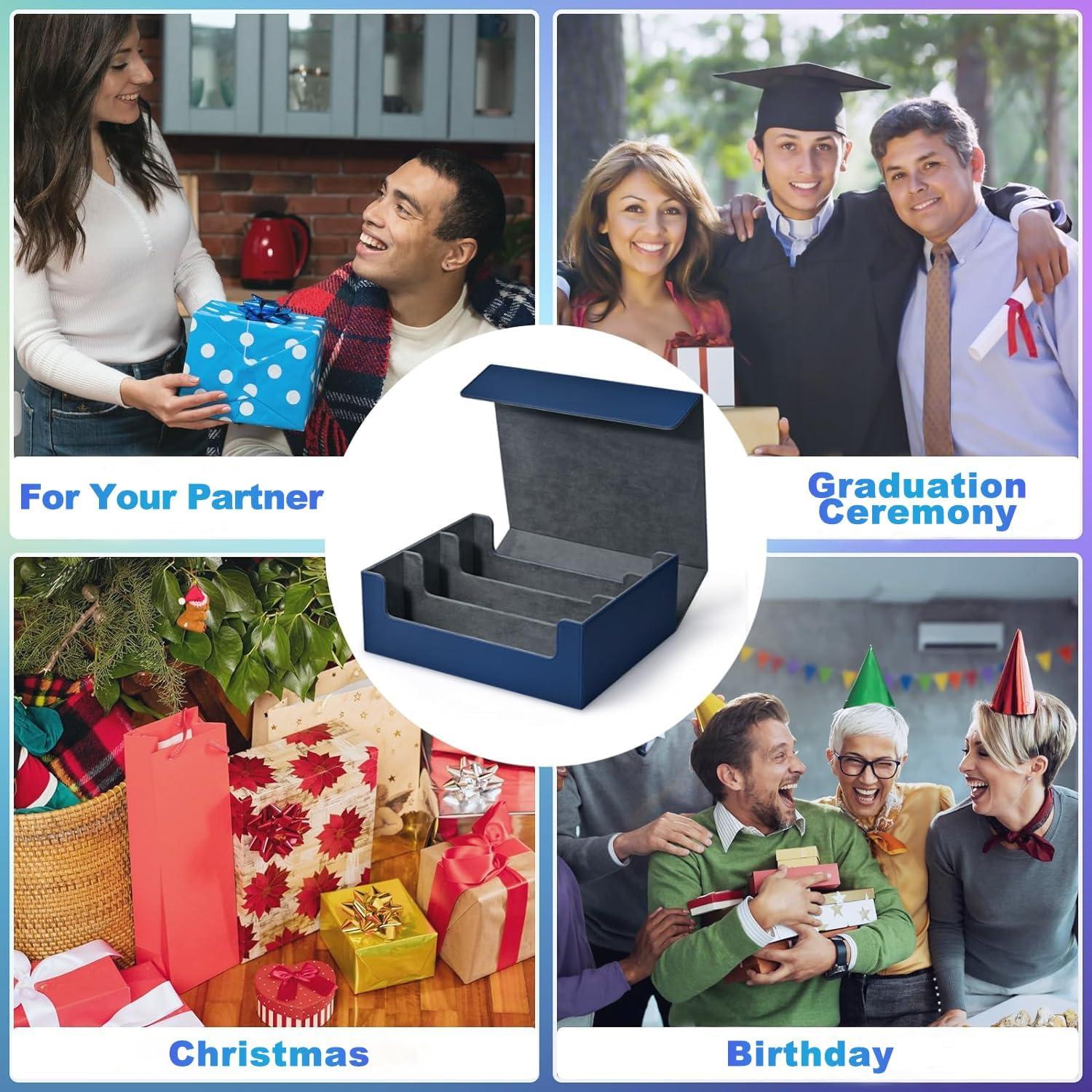 Caja de Almacenamiento de Cartas UAONO 1800+ Cartas Azul