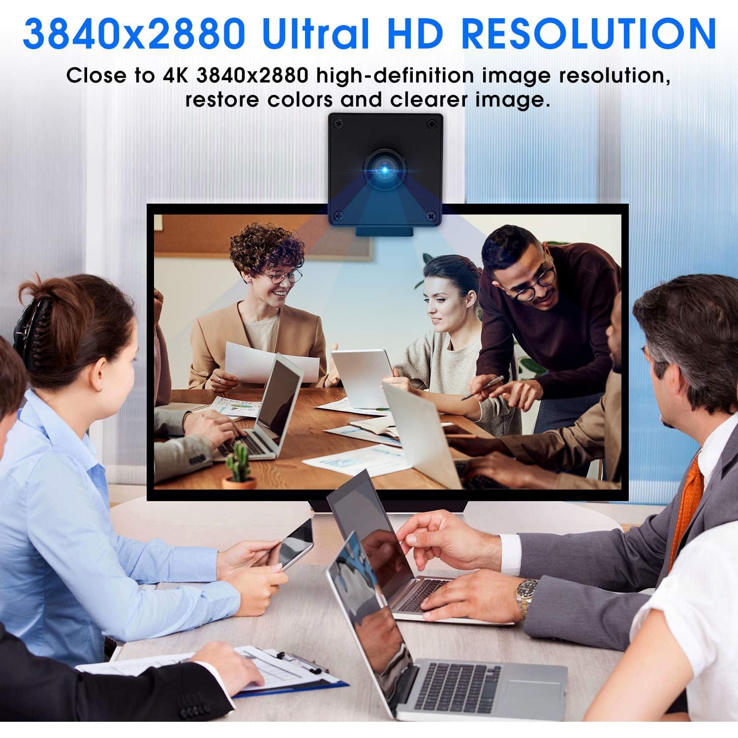 Webcam USB Hotpet 13MP Alta Resolución 3840x2880 Enfoque Fijo