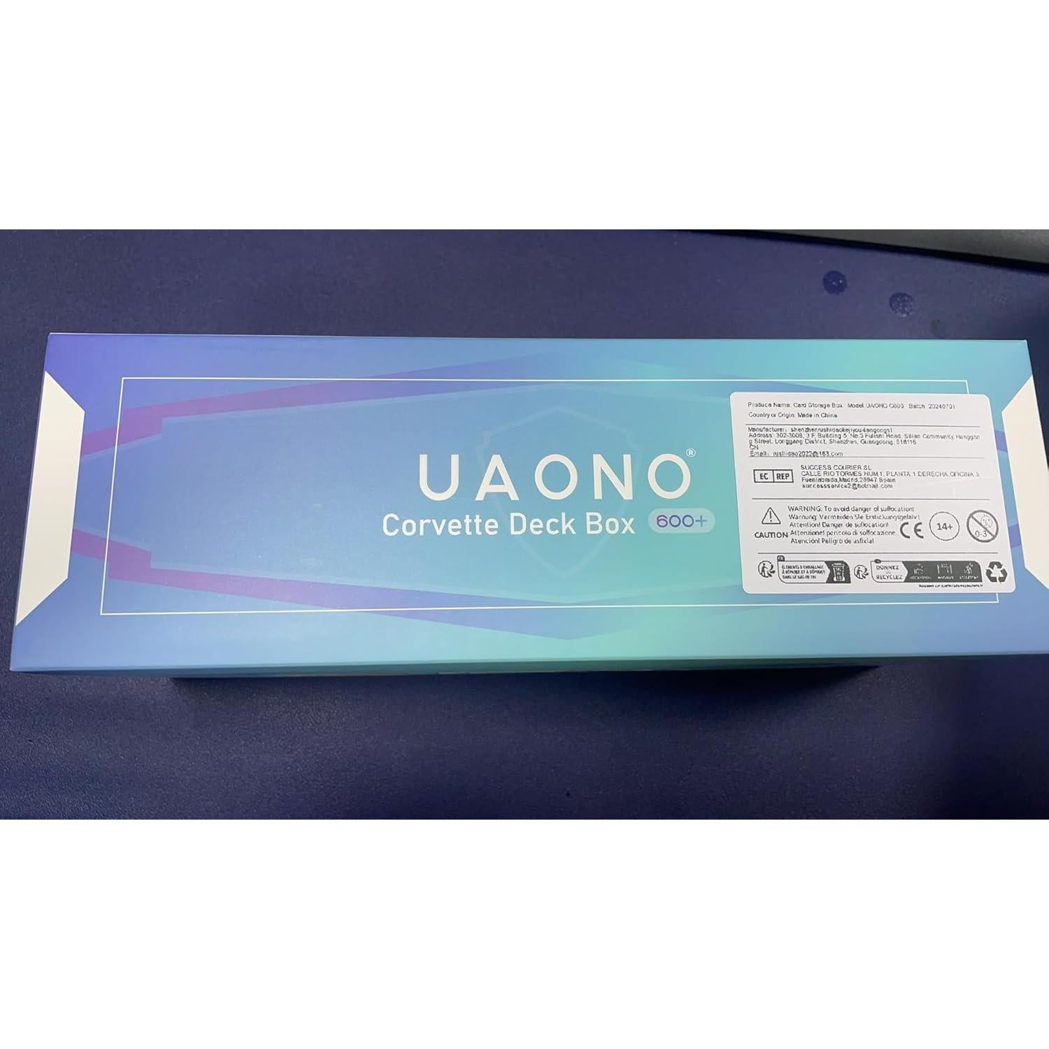 Caja de Almacenamiento de Cartas UAONO 600+ PU Cuero Magnético