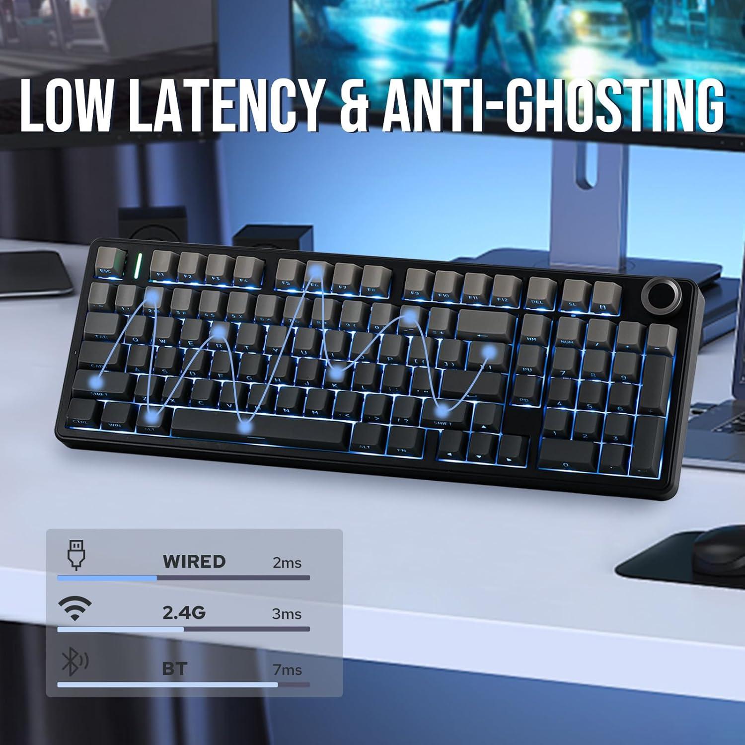 Teclado Inalámbrico para Juegos EPOMAKER F99 PRO RGB 8000mAh