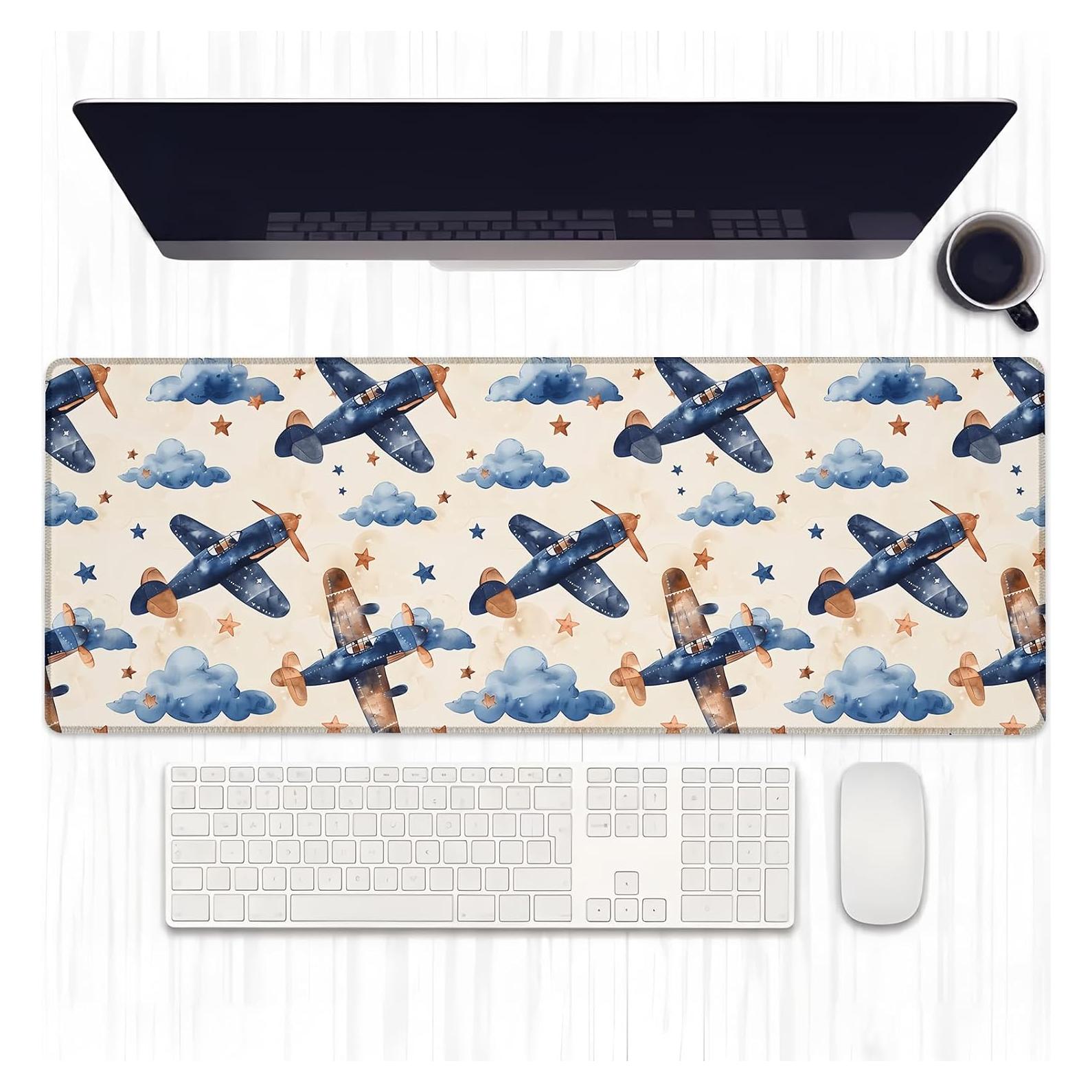 Alfombrilla de Ratón Ti Caldi Aviación 80x30 cm Antideslizante
