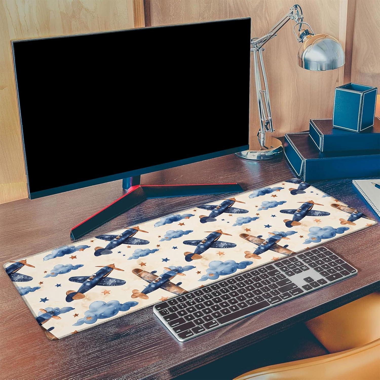 Alfombrilla de Ratón Ti Caldi Aviación 80x30 cm Antideslizante