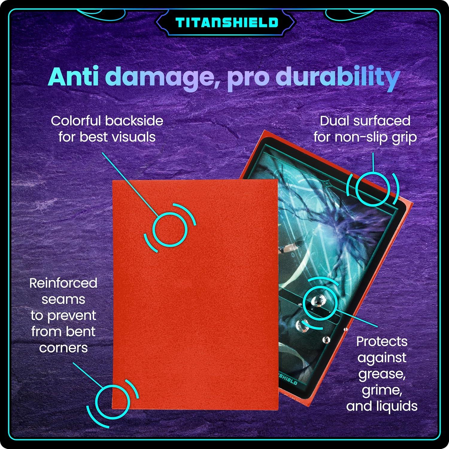 TitanShield Fundas Rojo 150 Unidades para Juegos de Mesa
