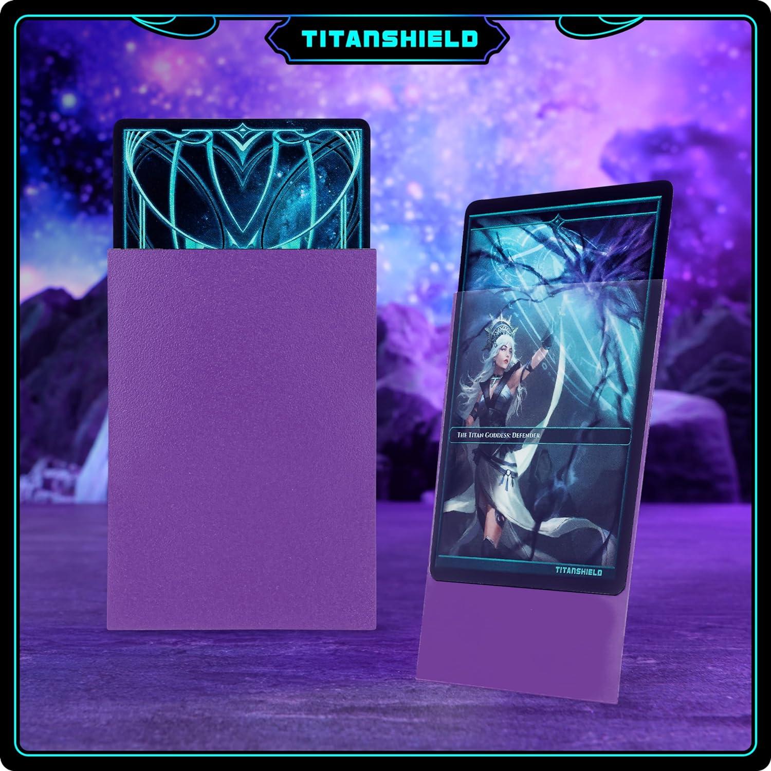 Fundas TitanShield 150 unidades moradas para cartas