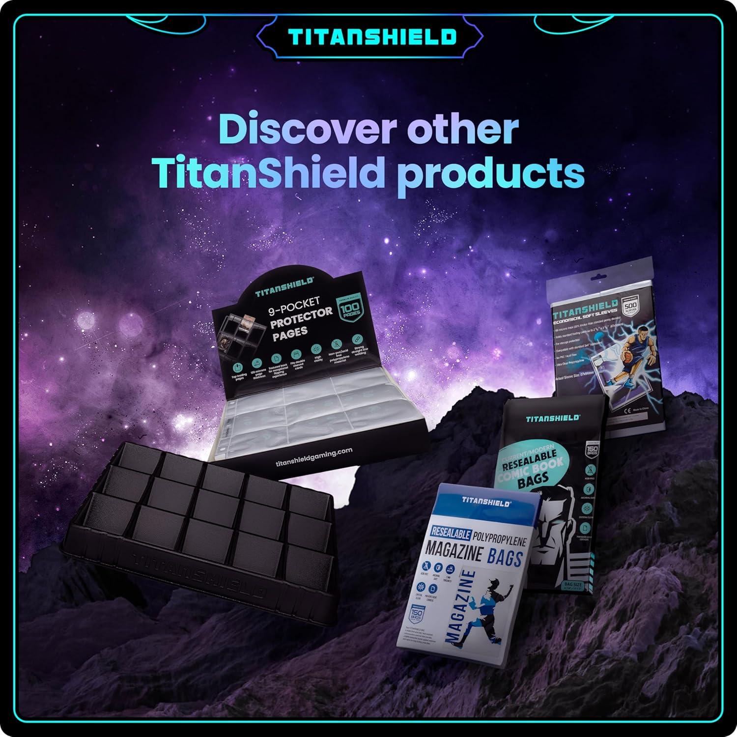 Fundas TitanShield 150 unidades moradas para cartas