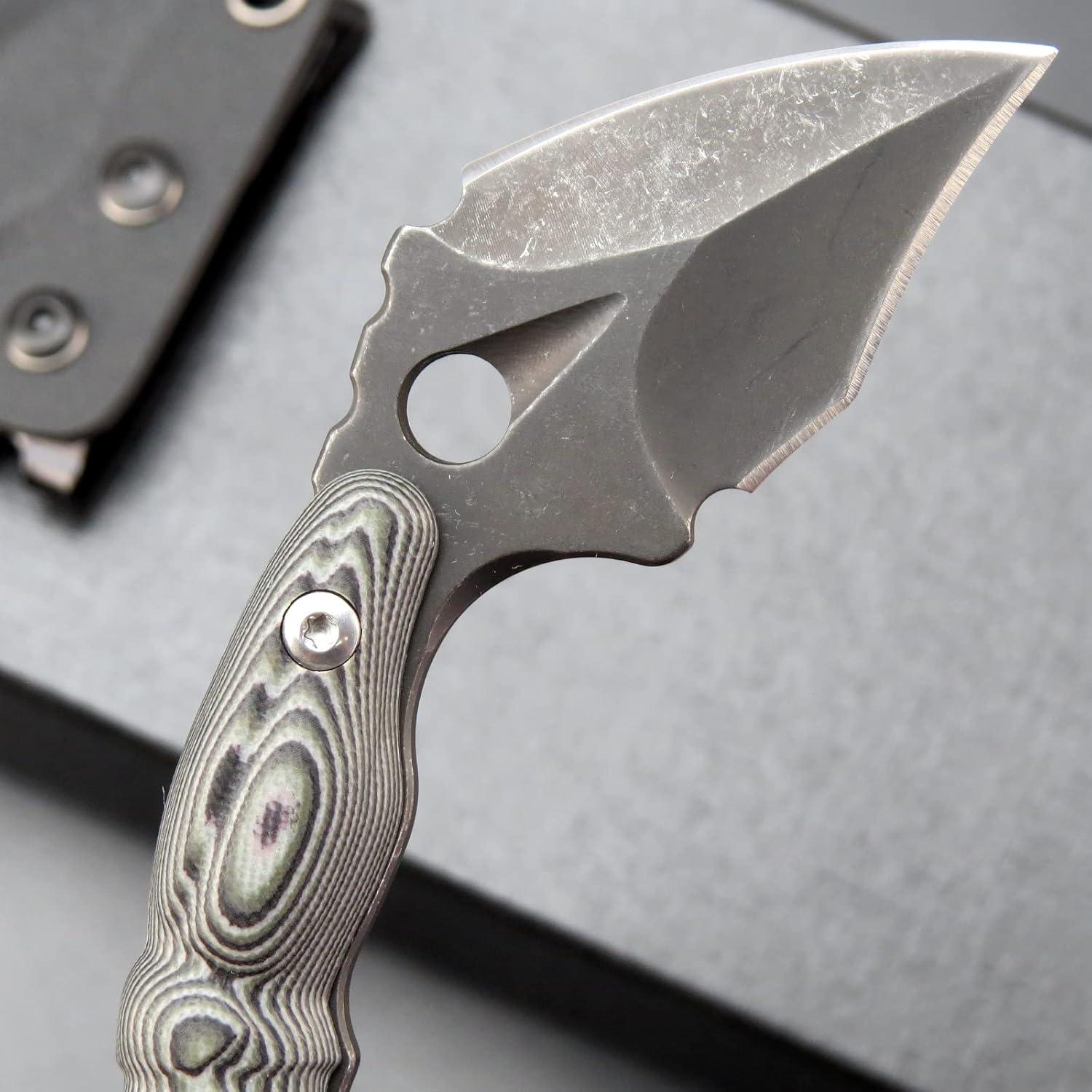 Cuchillo Fijo Ccanku C1107 D2 Verde 14 cm para Camping