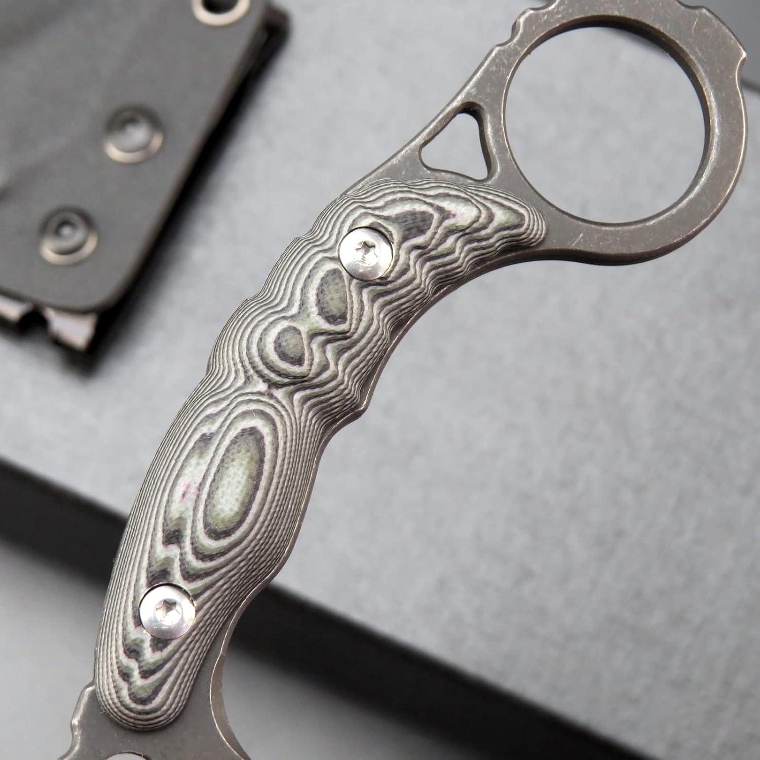 Cuchillo Fijo Ccanku C1107 D2 Verde 14 cm para Camping